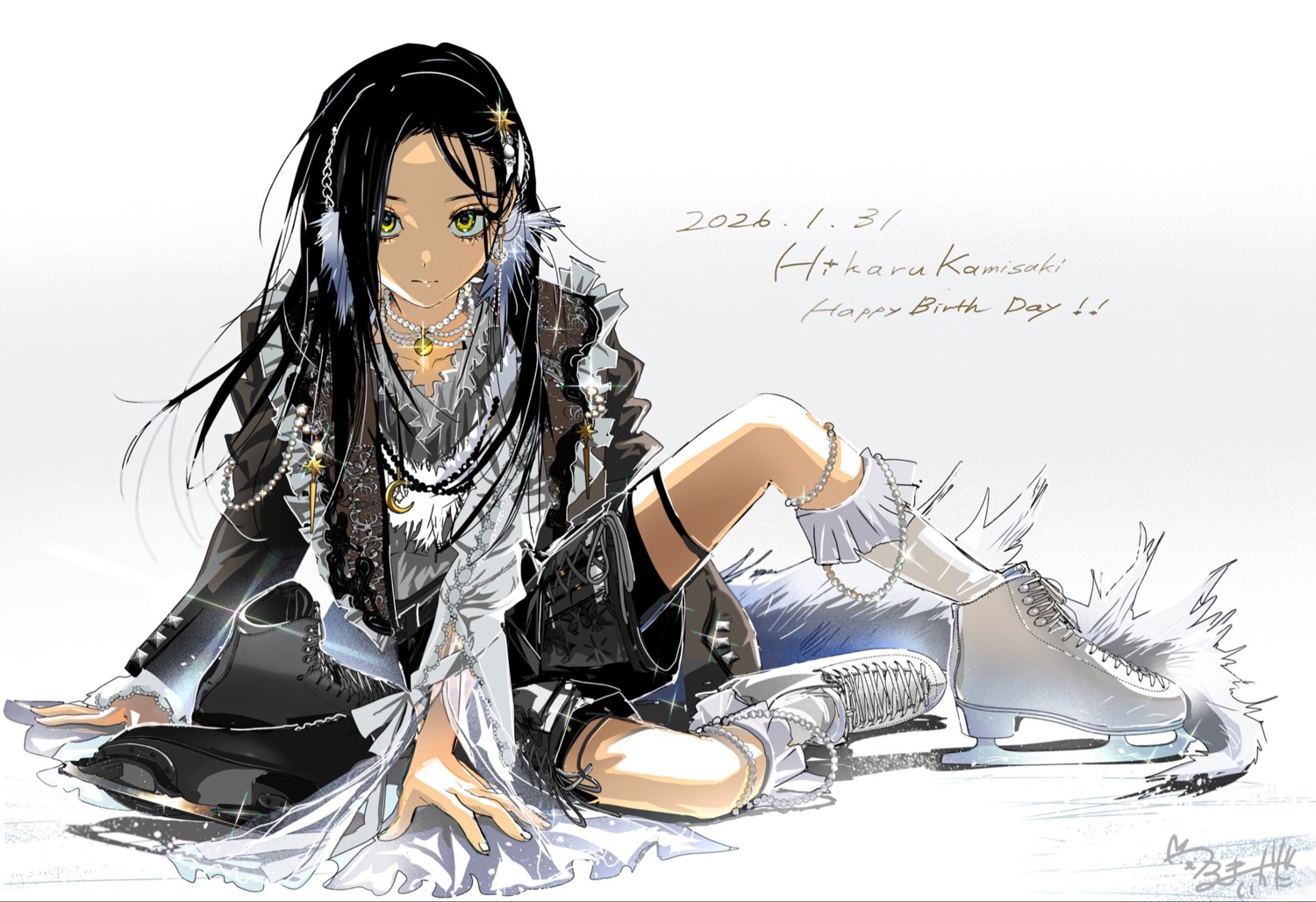 garter, ice_skating, kamisaki_hikaru, medalist, see_through, tsuruma_ikada