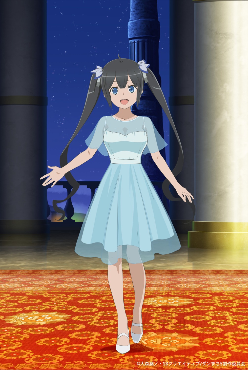 dress, dungeon_ni_deai_wo_motomeru_no_wa_machigatteiru_darou_ka, hestia_(danmachi), no_bra, see_through, tagme