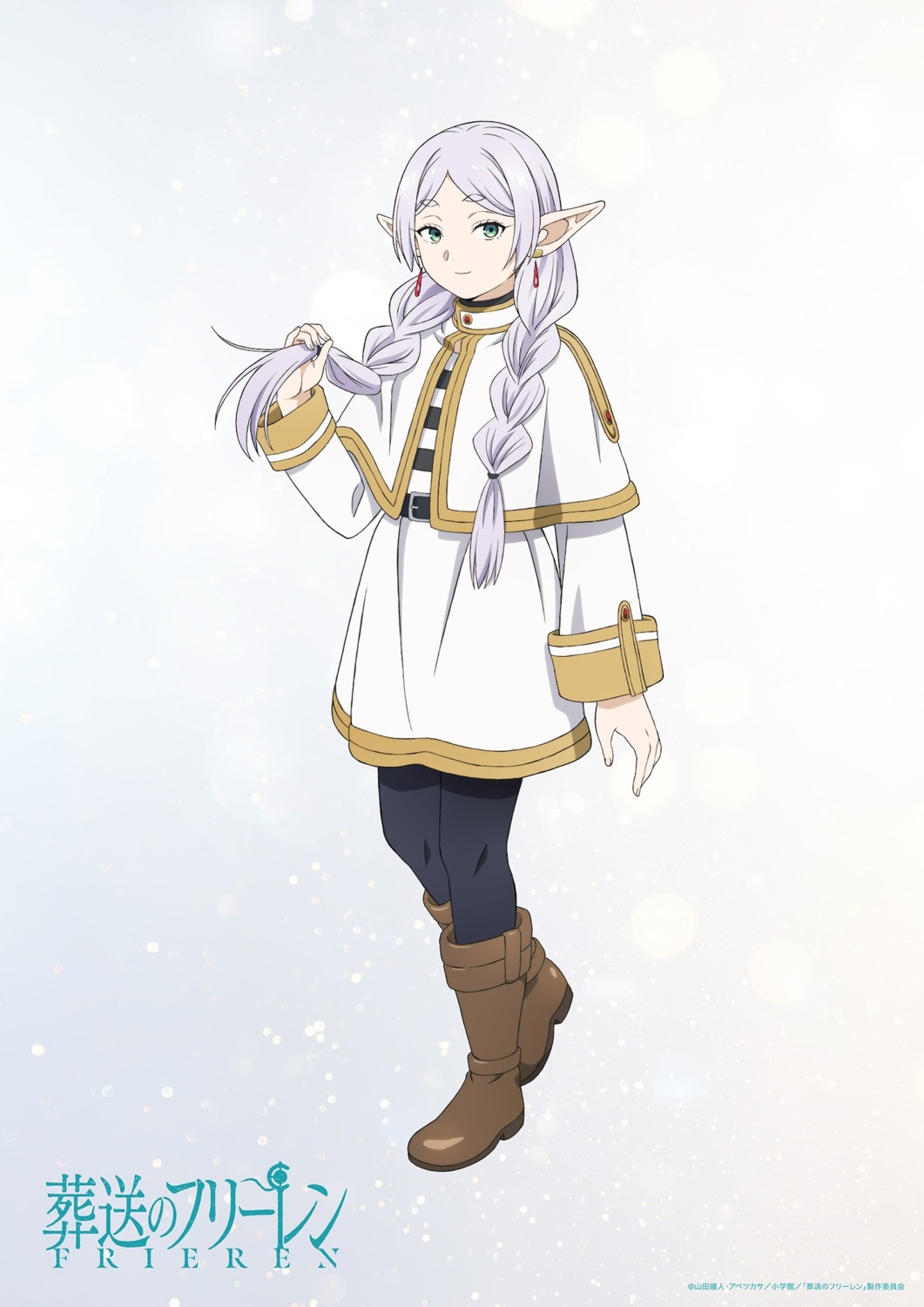 dress, elf, frieren, pointy_ears, sousou_no_frieren, tagme