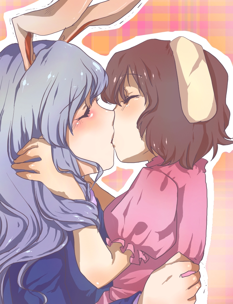 animal_ears, ao, bunny_ears, inaba_tewi, reisen_udongein_inaba, touhou, yuri