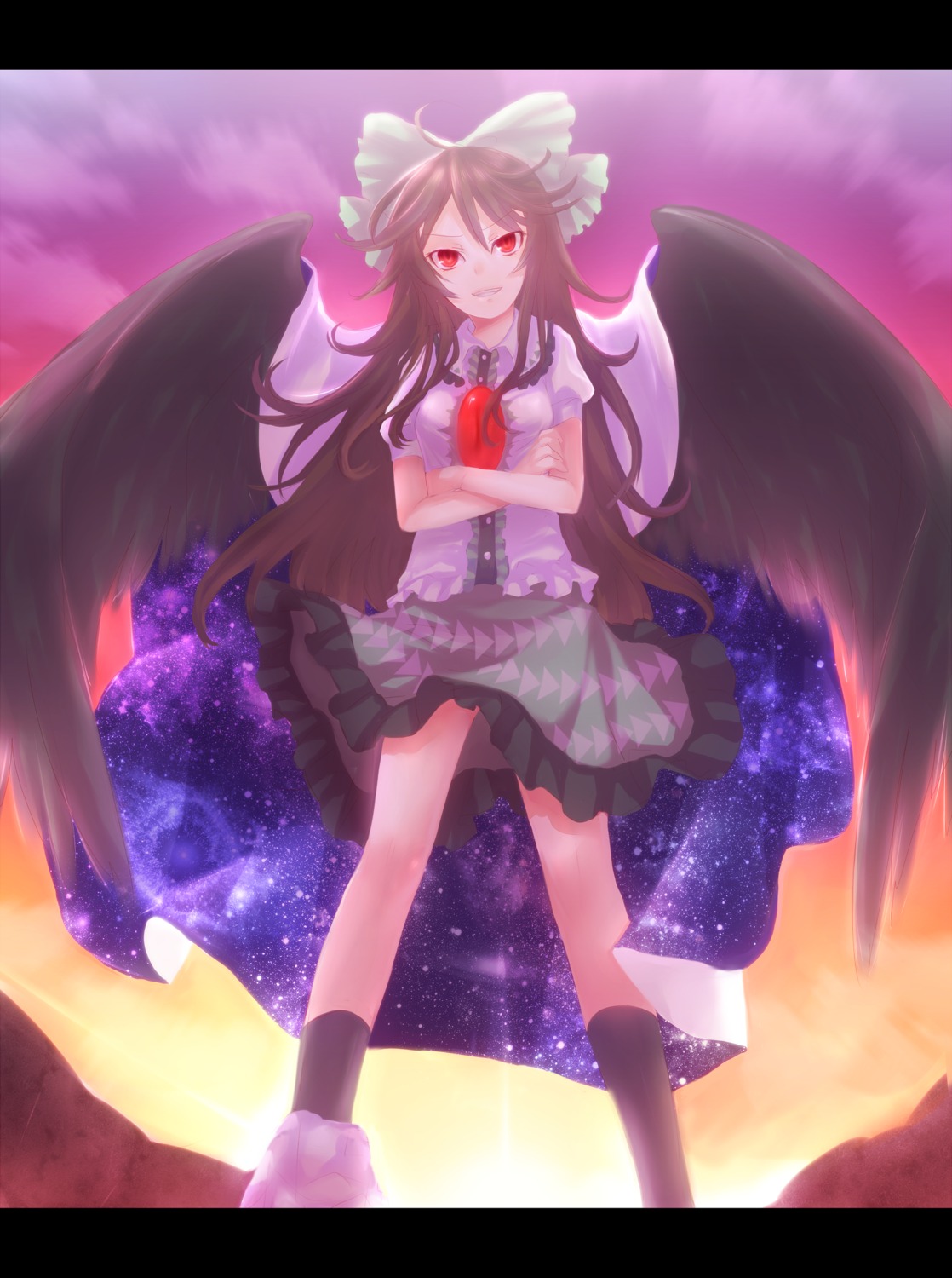 neme, reiuji_utsuho, touhou