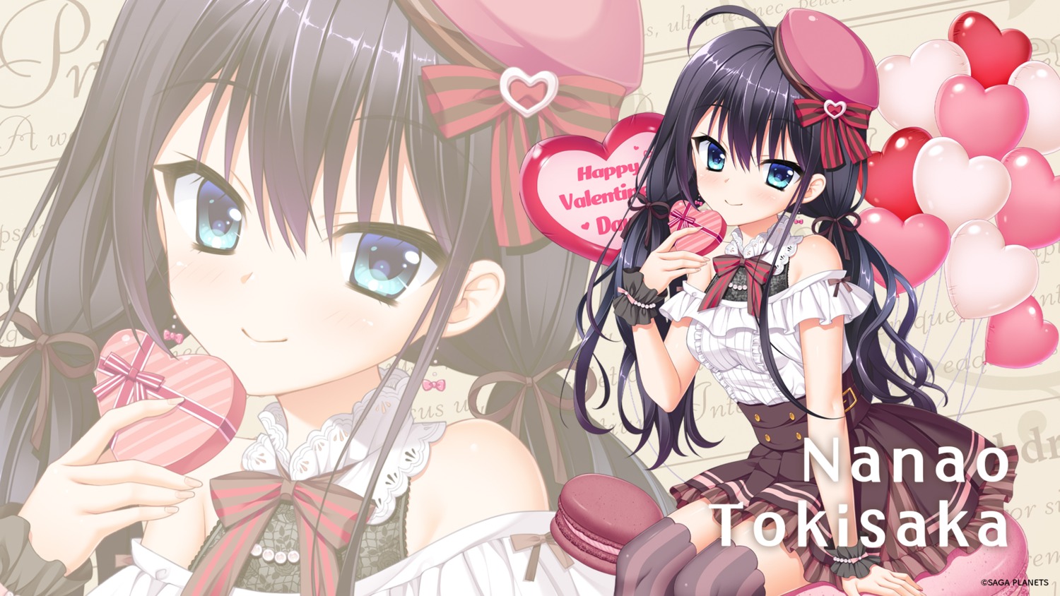 floral_flowlove, saga_planets, thighhighs, tokisaka_nanao, toranosuke, valentine, wallpaper