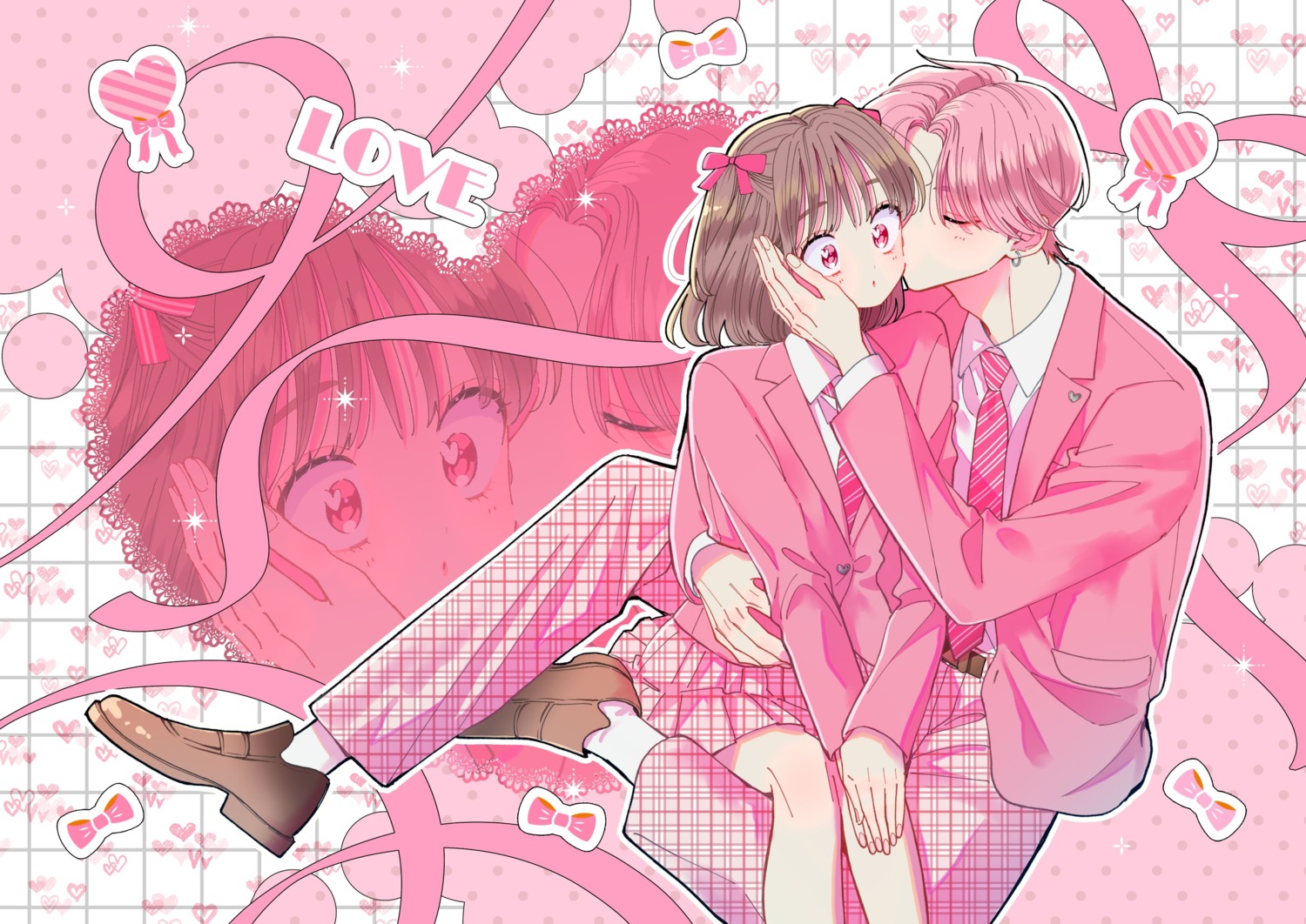 fukuhara_tamon, kinoshita_utage, seifuku, tagme, tamon-kun_ima_docchi!?, valentine