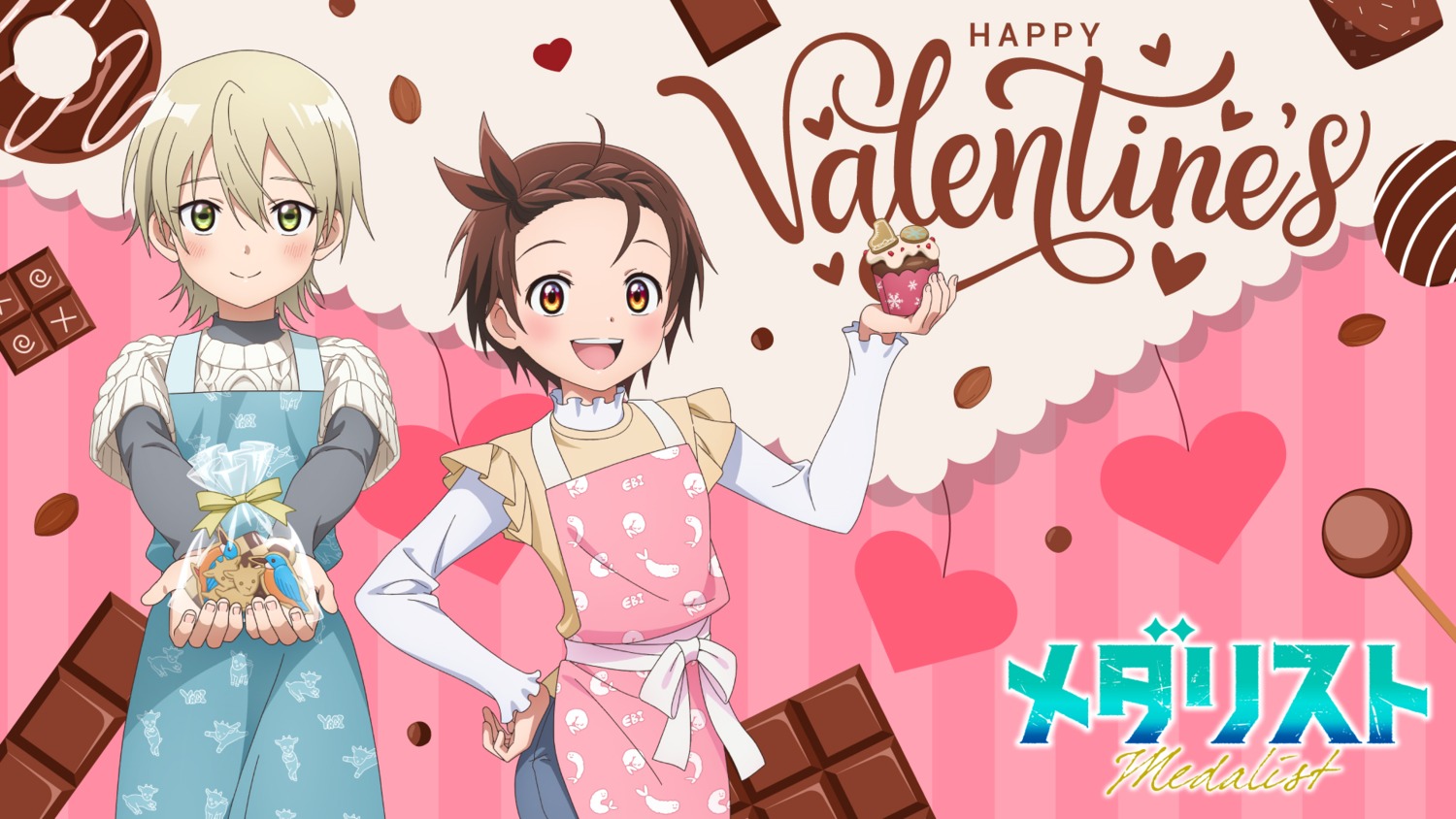 medalist, sweater, tagme, valentine, wallpaper, yagi_yuuna, yuitsuka_inori