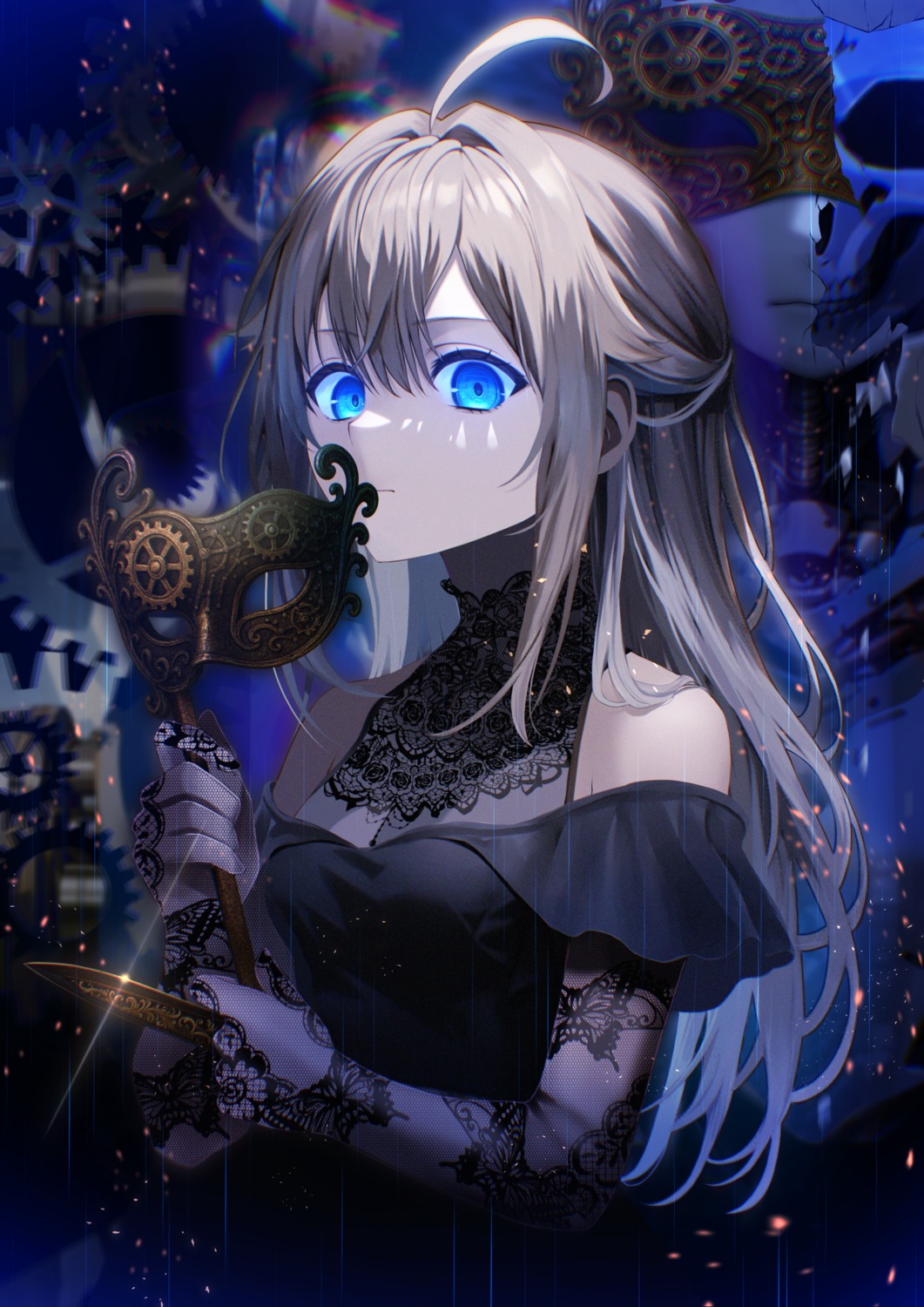 aoe_ui, dress, mishiro_rei, see_through