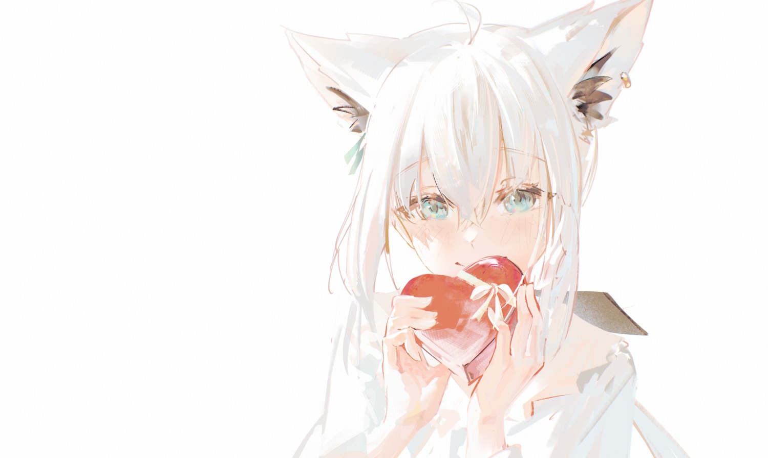 animal_ears, hololive, hololive_gamers, hyde_(tabakko), kitsune, shirakami_fubuki, sketch, valentine