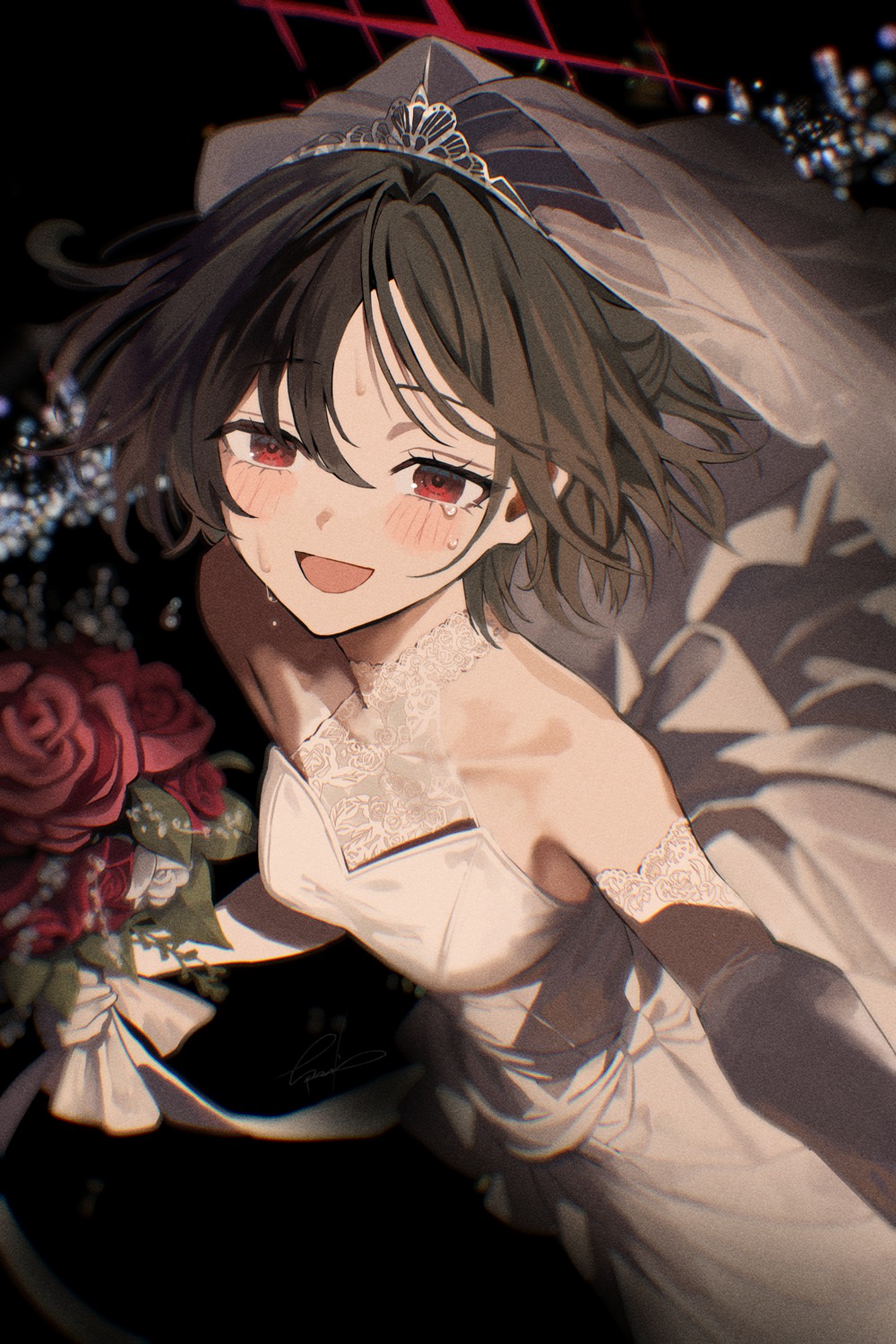 blue_archive, dress, halo, imashino_misaki, no_bra, wedding_dress, yumeno_yume