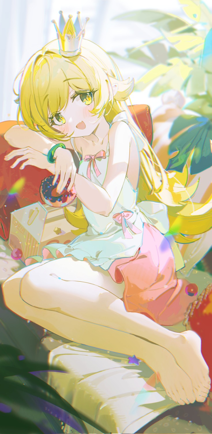 coria, dress, monogatari_(series), oshino_shinobu, skirt_lift