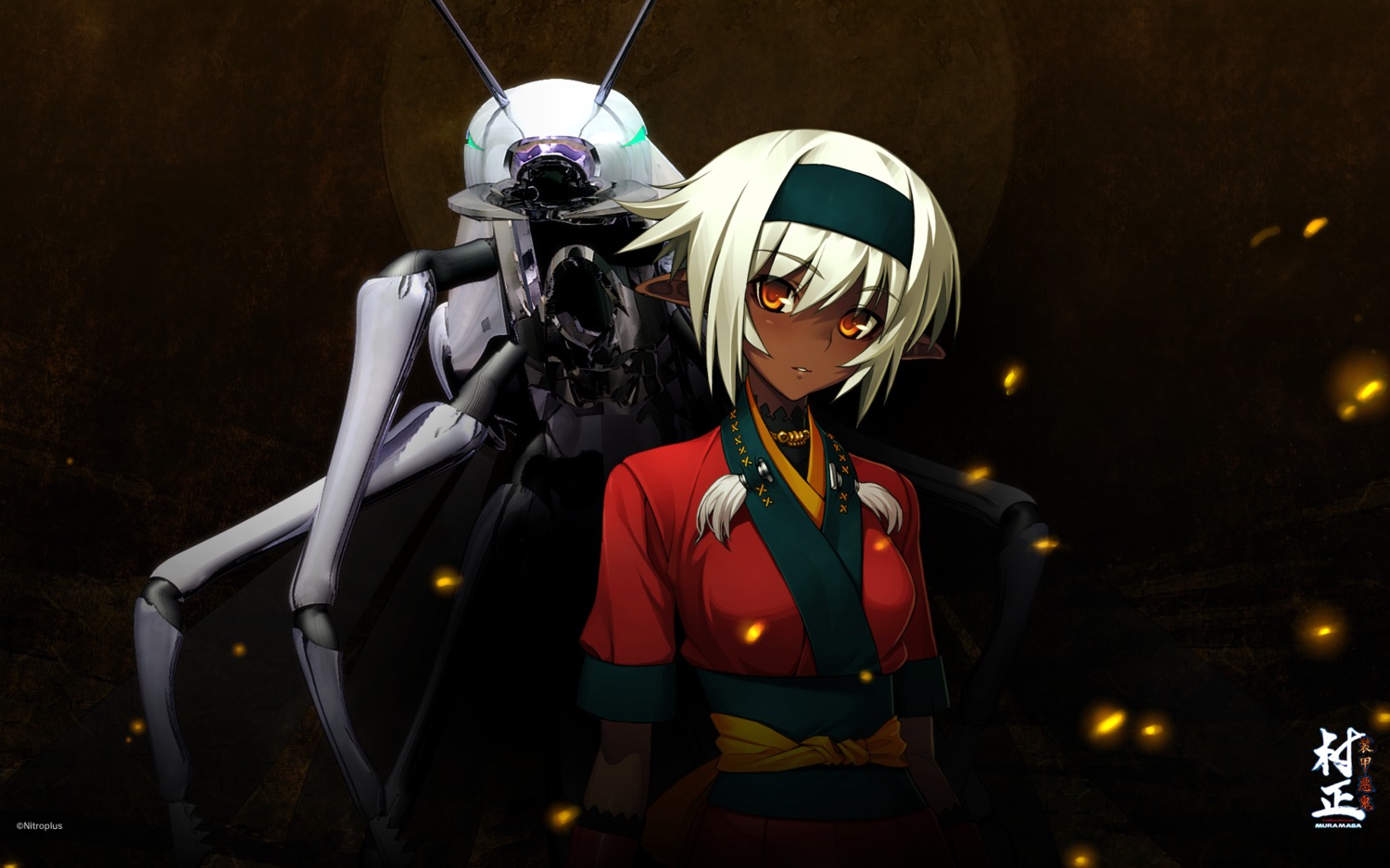 full_metal_daemon_muramasa, japanese_clothes, kimono, mecha, namaniku_atk, nidaime_muramasa, nitroplus, wallpaper