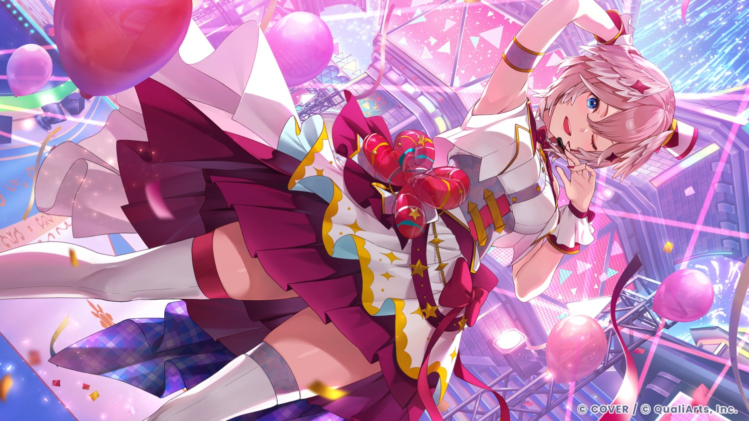 hololive, tagme, takane_lui, thighhighs, uniform, wallpaper, wings