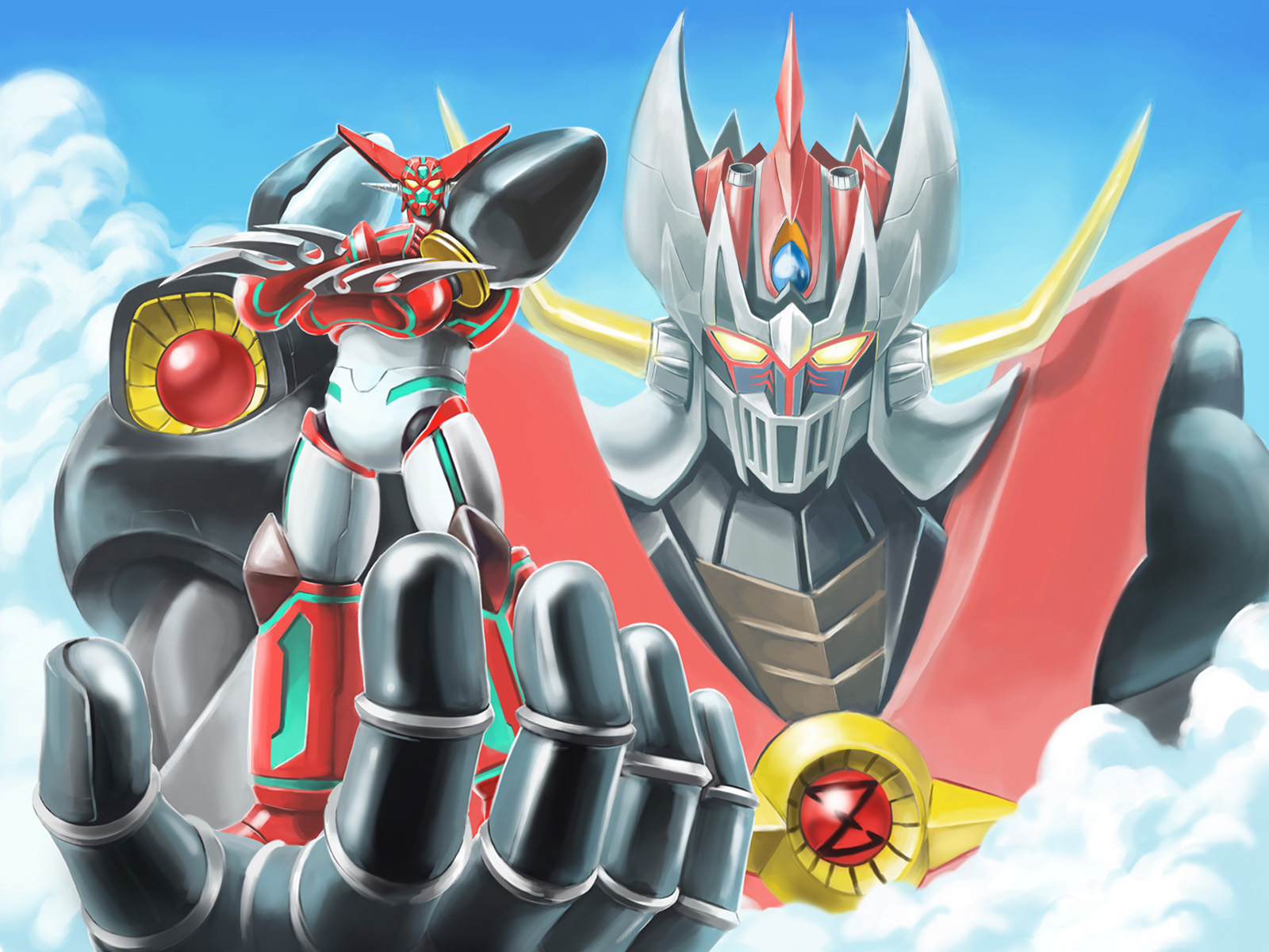 getter_robo, matchin, mazinger_z, mazinkaiser, mecha, shin_getter_robo, wallpaper
