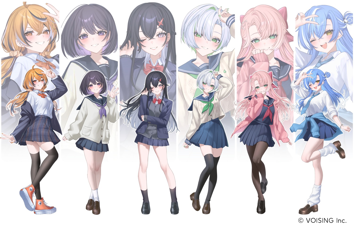 chrono_reverse, genderswap, mui_maru, pantyhose, seifuku, sweater, thighhighs