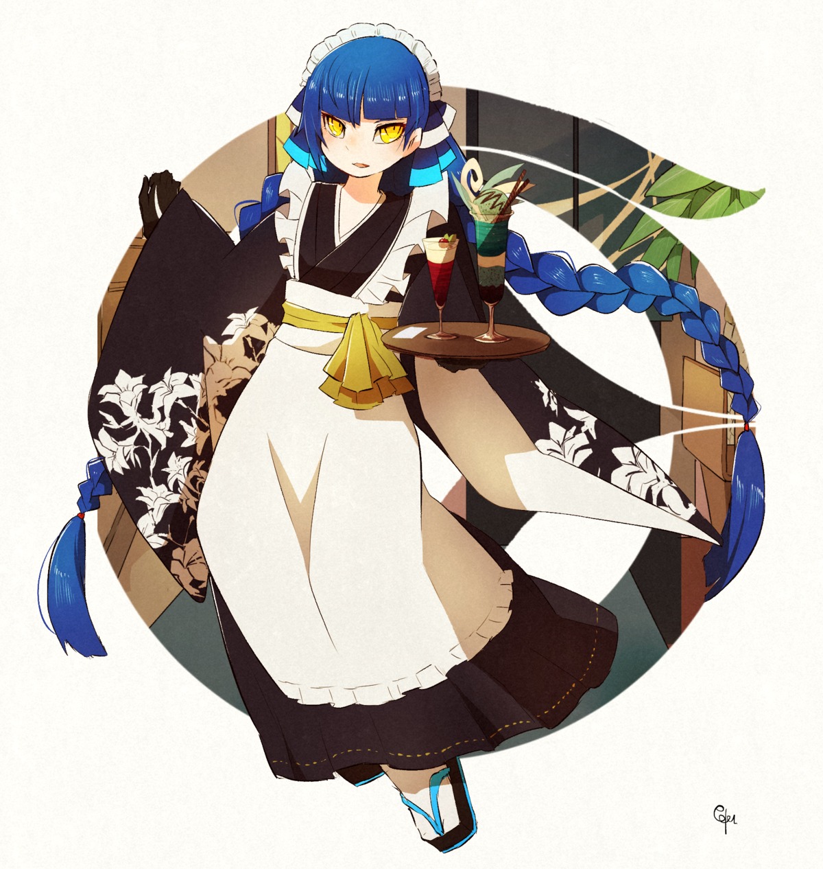maid, megaten, protagonist_(smtv), shin_megami_tensei, tagme, wa_maid, waitress