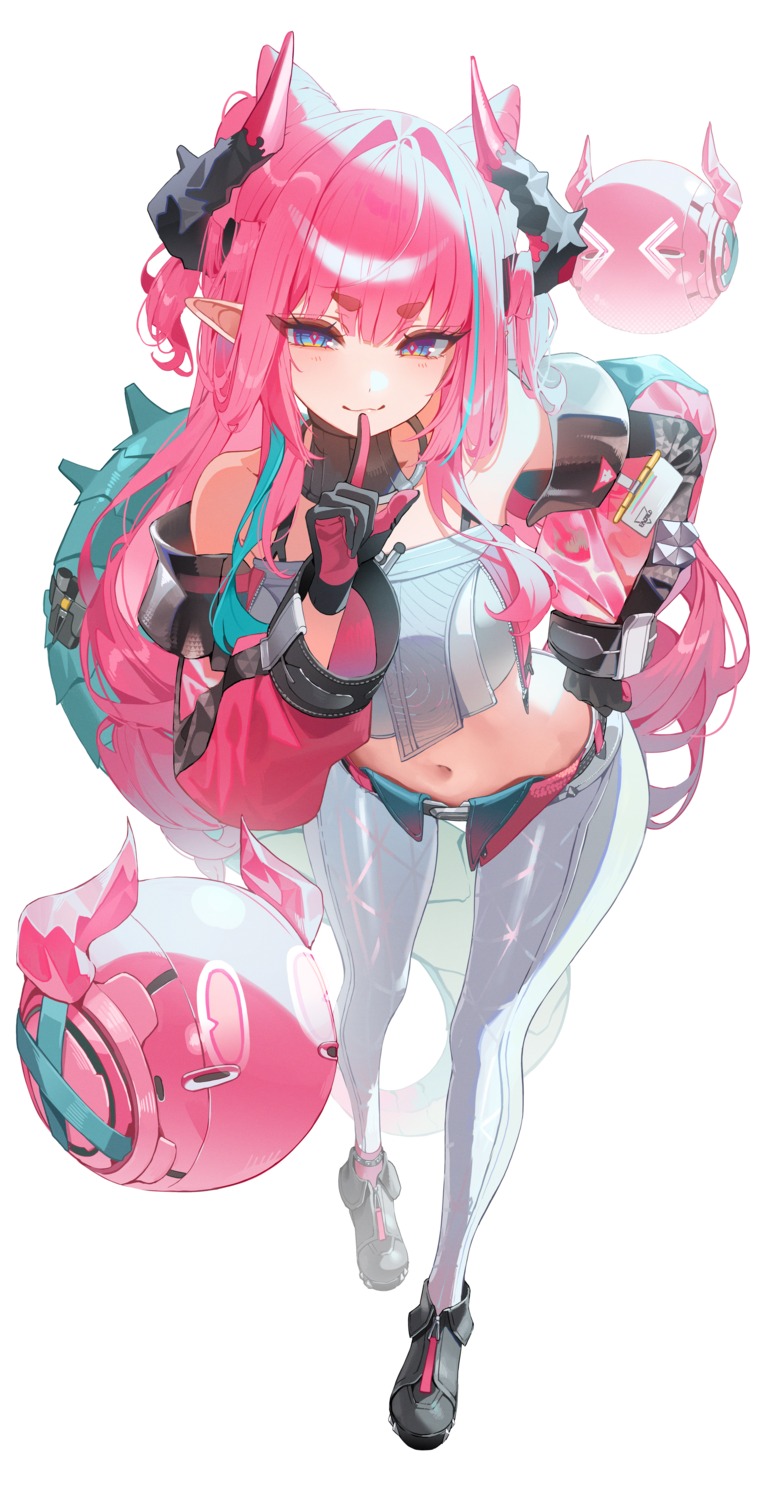 arknights, arknights:_endfield, domi_(hongsung0819), horns, pointy_ears, tail, yvonne_(arknights)