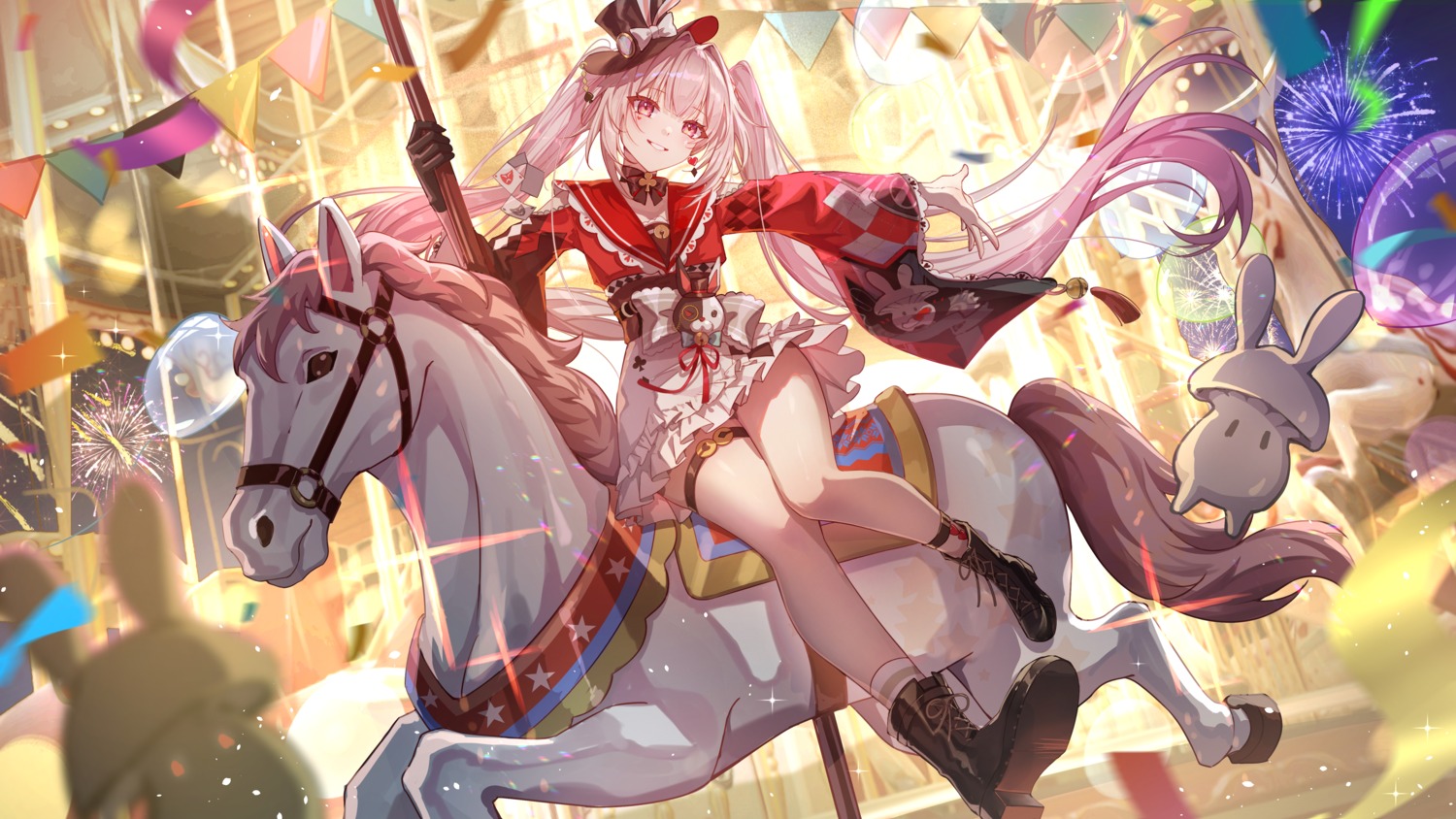 garter, heels, honkai:_star_rail, skirt_lift, sparkle, sparxie, tattoo, yolanda