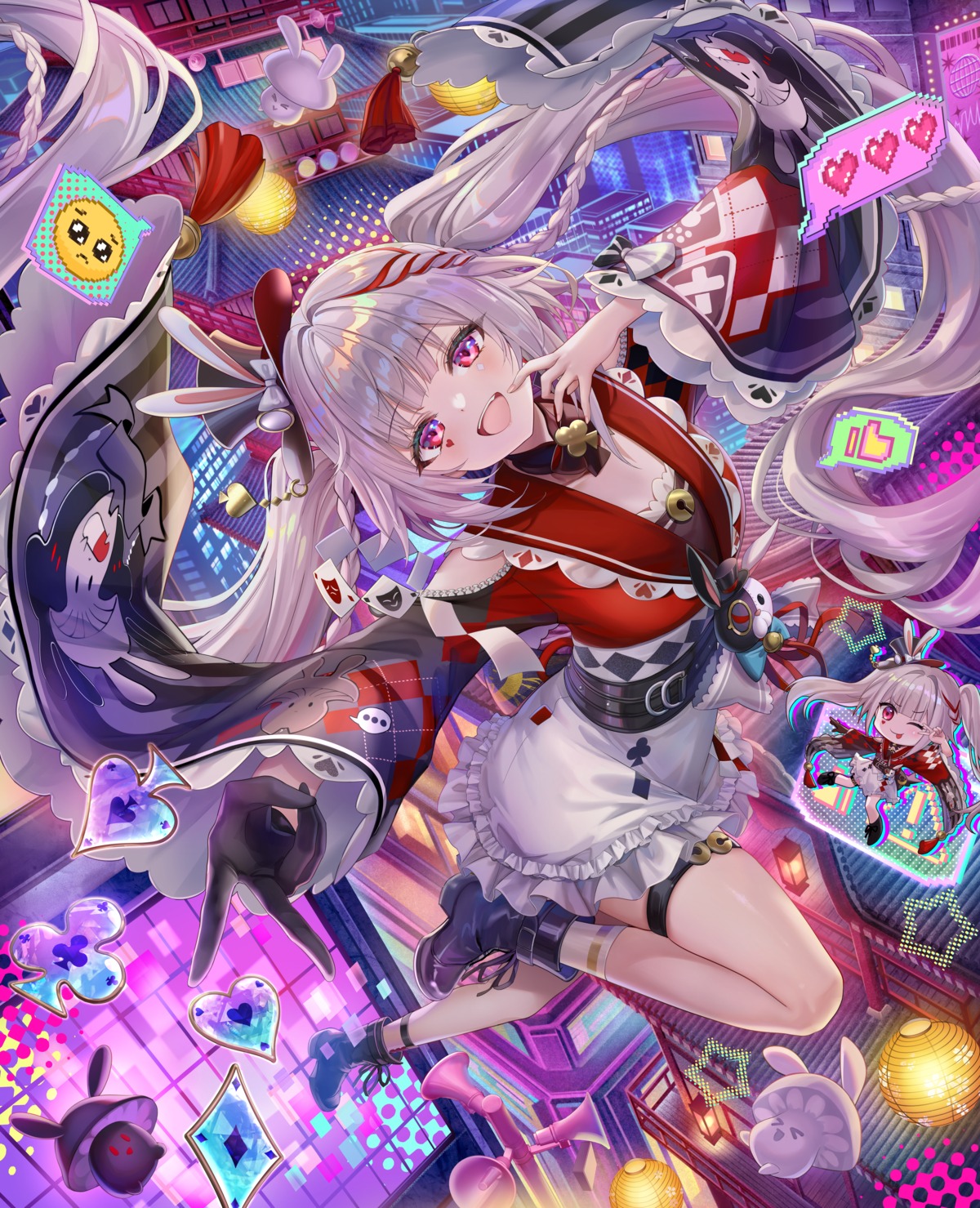 chibi, garter, honkai:_star_rail, lolita_fashion, sparkle, sparxie, tattoo, torino_akua