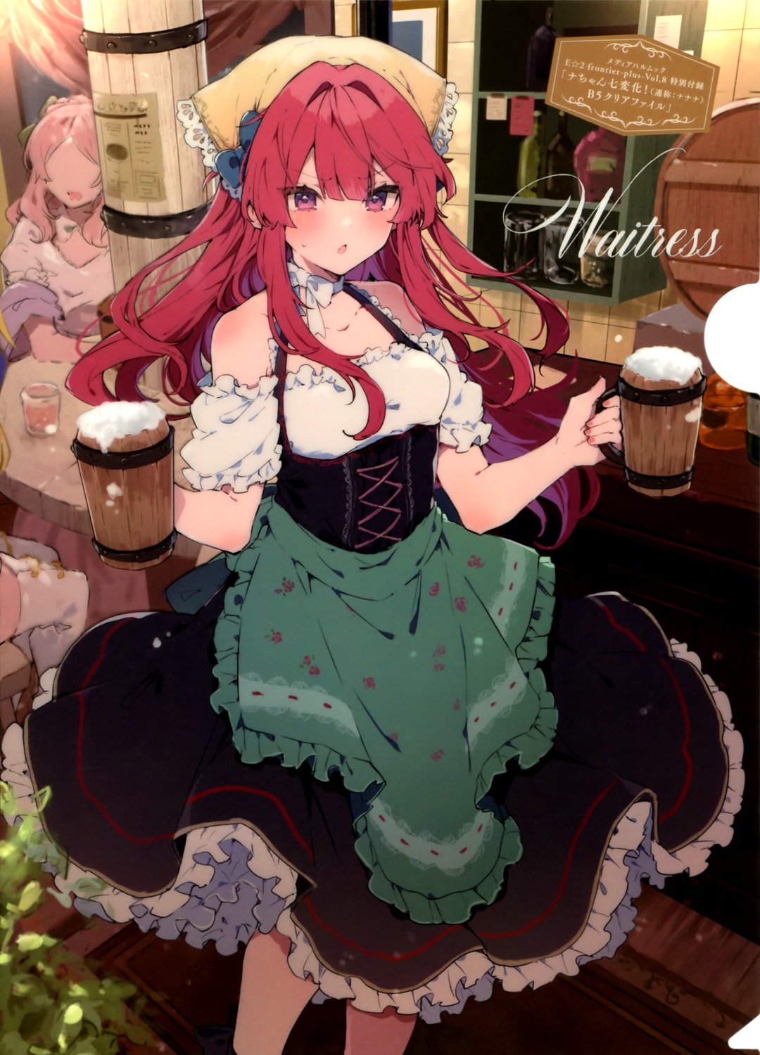 corset, ikeuchi_tanuma, thighhighs, waitress