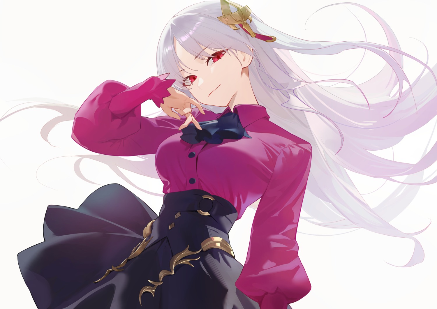 fate/strange_fake, fillia_(fate), ishtar_(fate), serelith, skirt_lift