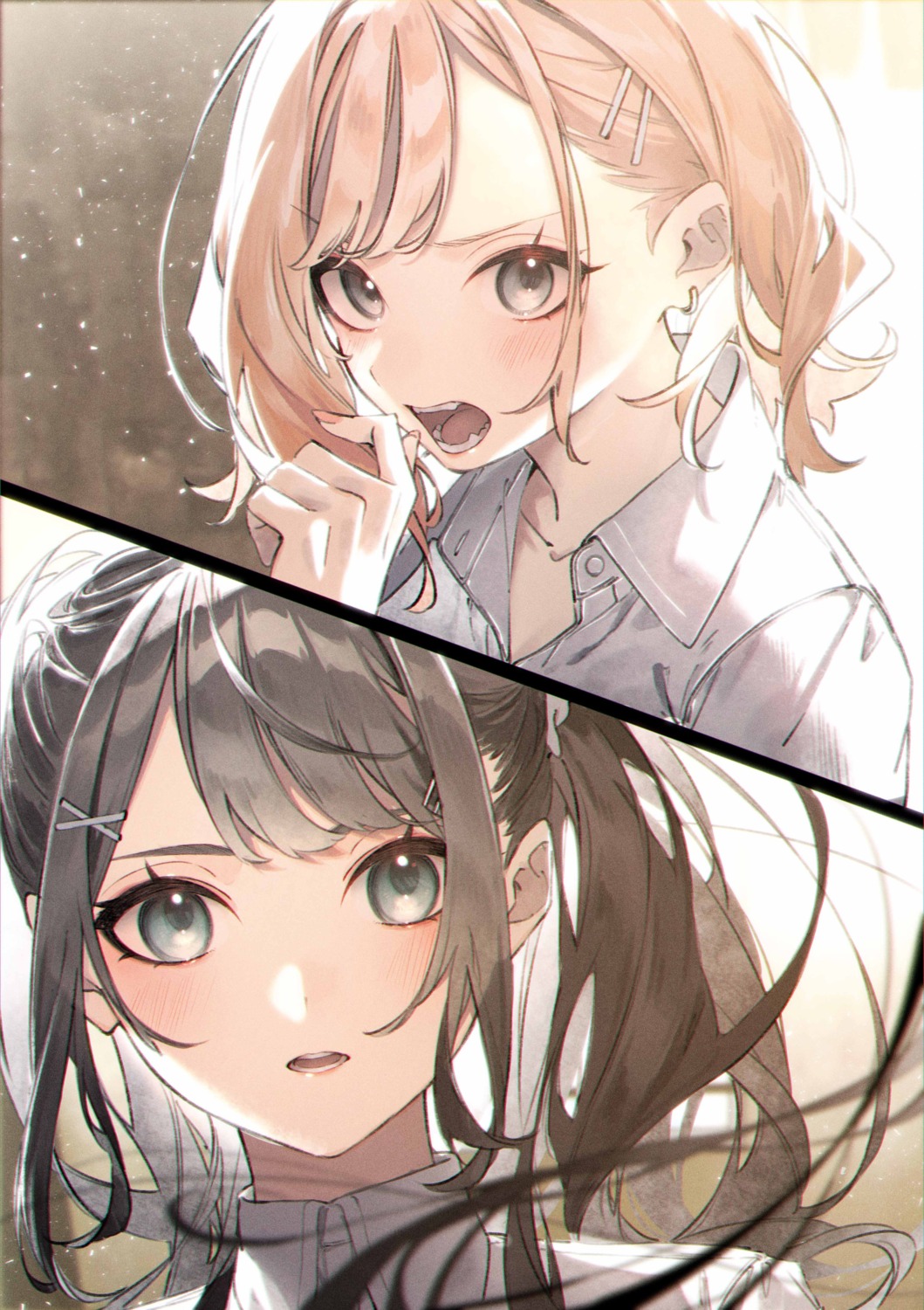 asada_kana, dress_shirt, kuwashima_rein, miyano_mizuki, saitei_rank_no_boukensha_yuusha_shoujo_wo_sodateru