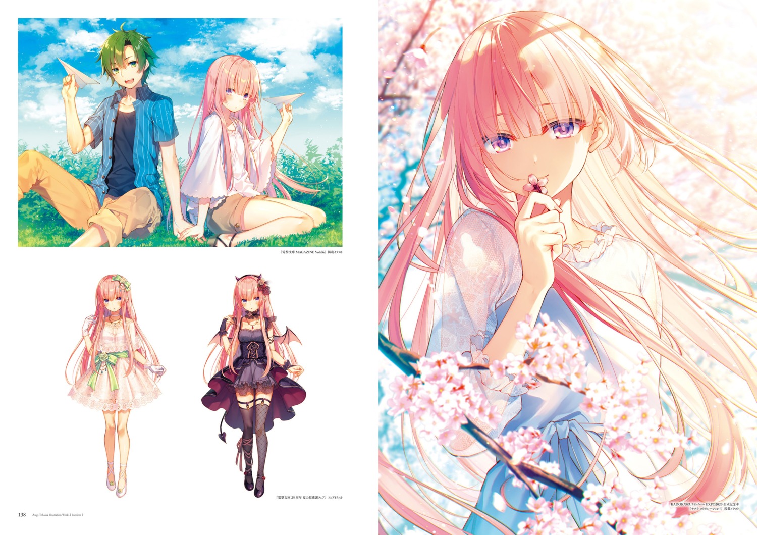 devil, dress, fishnets, garter, girly_air_force, gripen_(girly_air_force), horns, narutani_kei