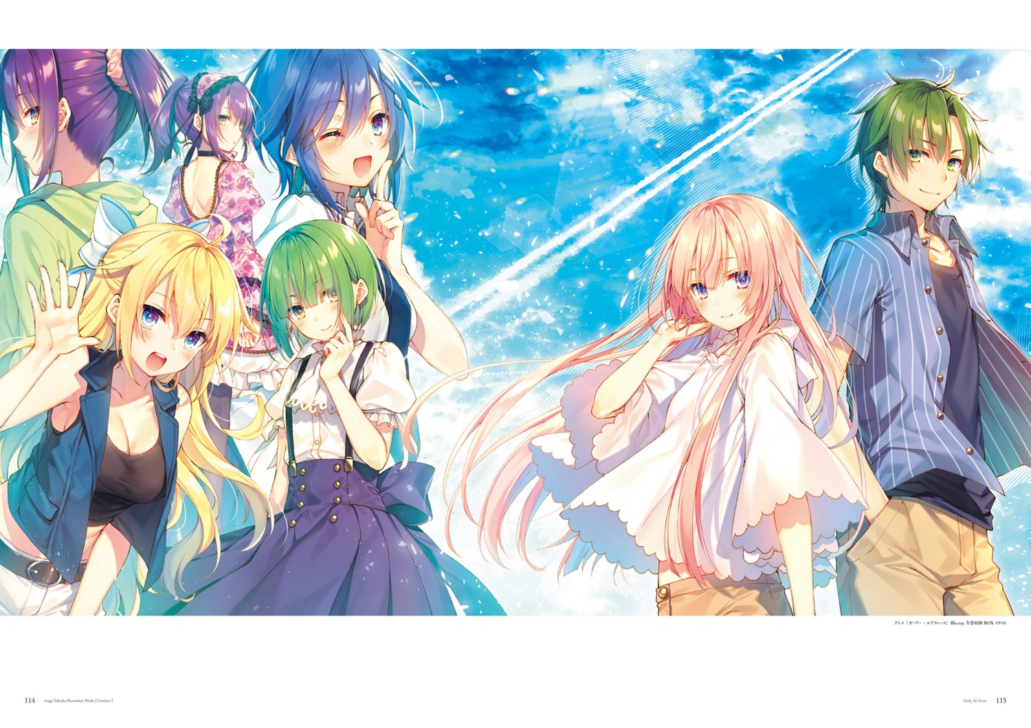 dress, eagle_(girly_air_force), girly_air_force, gripen_(girly_air_force), lolita_fashion, narutani_kei, phantom_(girly_air_force), rhino_(girly_air_force)