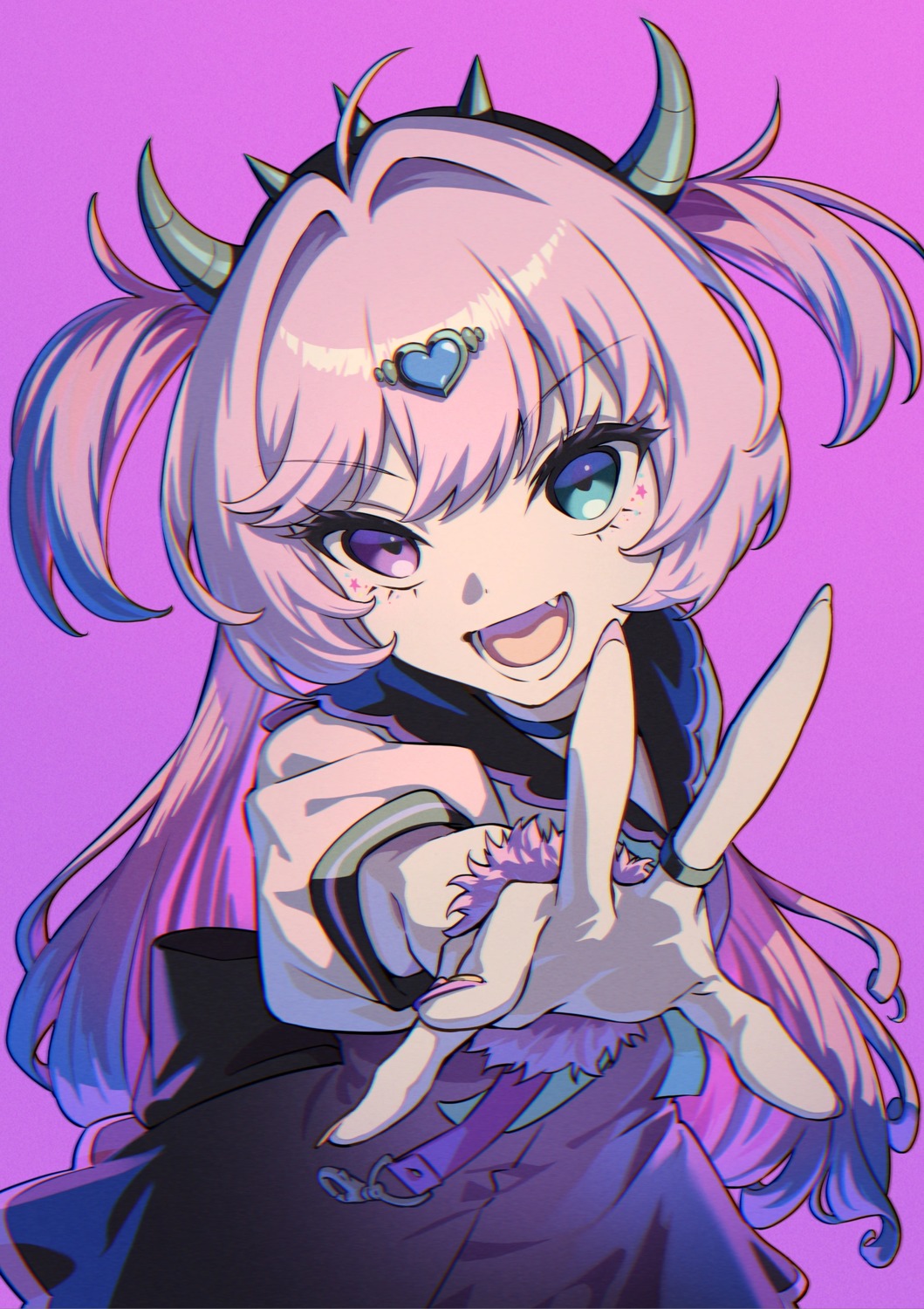 heterochromia, horns, needy_girl_overdose, purple_lollipop, tagme