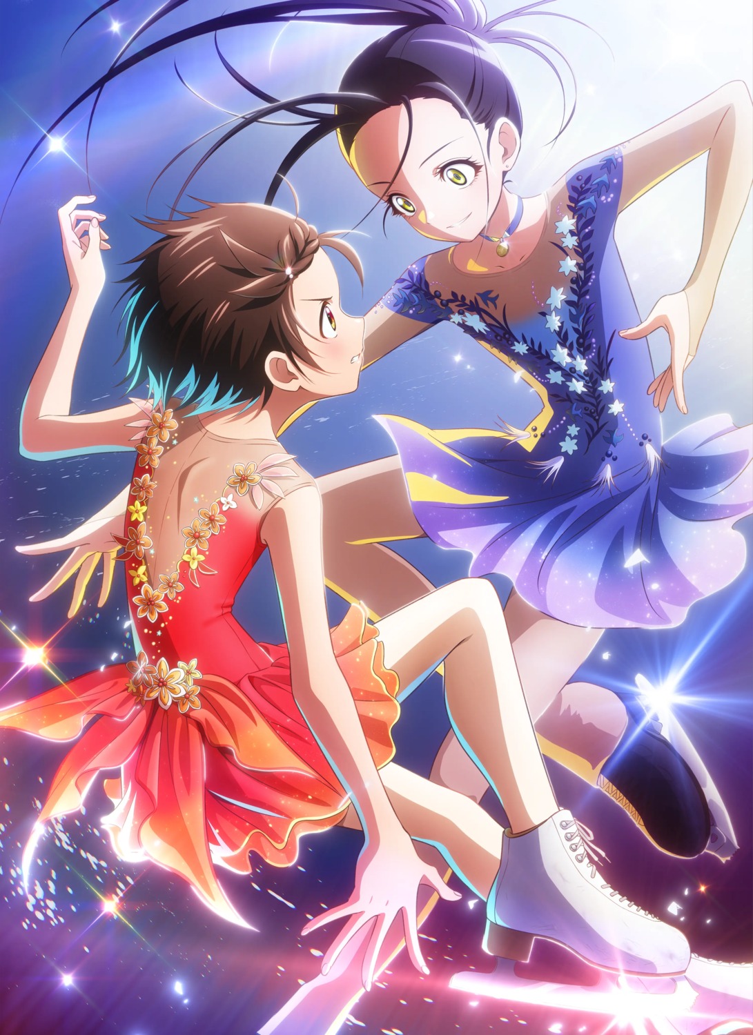 dress, ice_skating, kamisaki_hikaru, medalist, see_through, skirt_lift, tagme, yuitsuka_inori