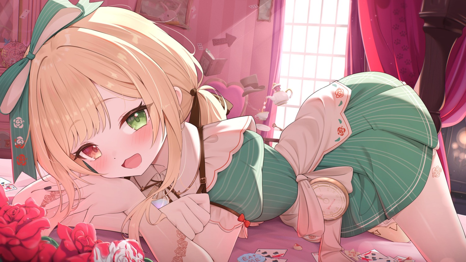 chikano, haluka_429, heterochromia, indie_virtual_youtuber, tattoo, wallpaper