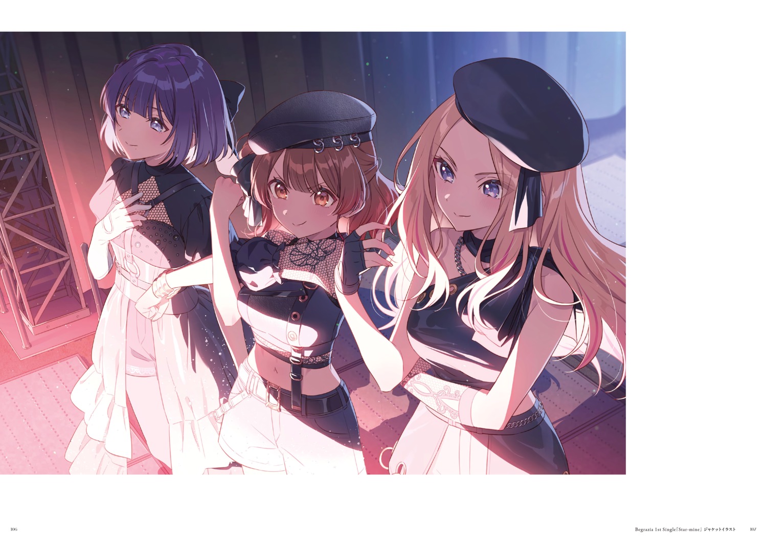 fishnets, gakuen_idolm@ster, hanami_ume, hataya_misuzu, hechima, juuou_sena, the_idolm@ster, uniform
