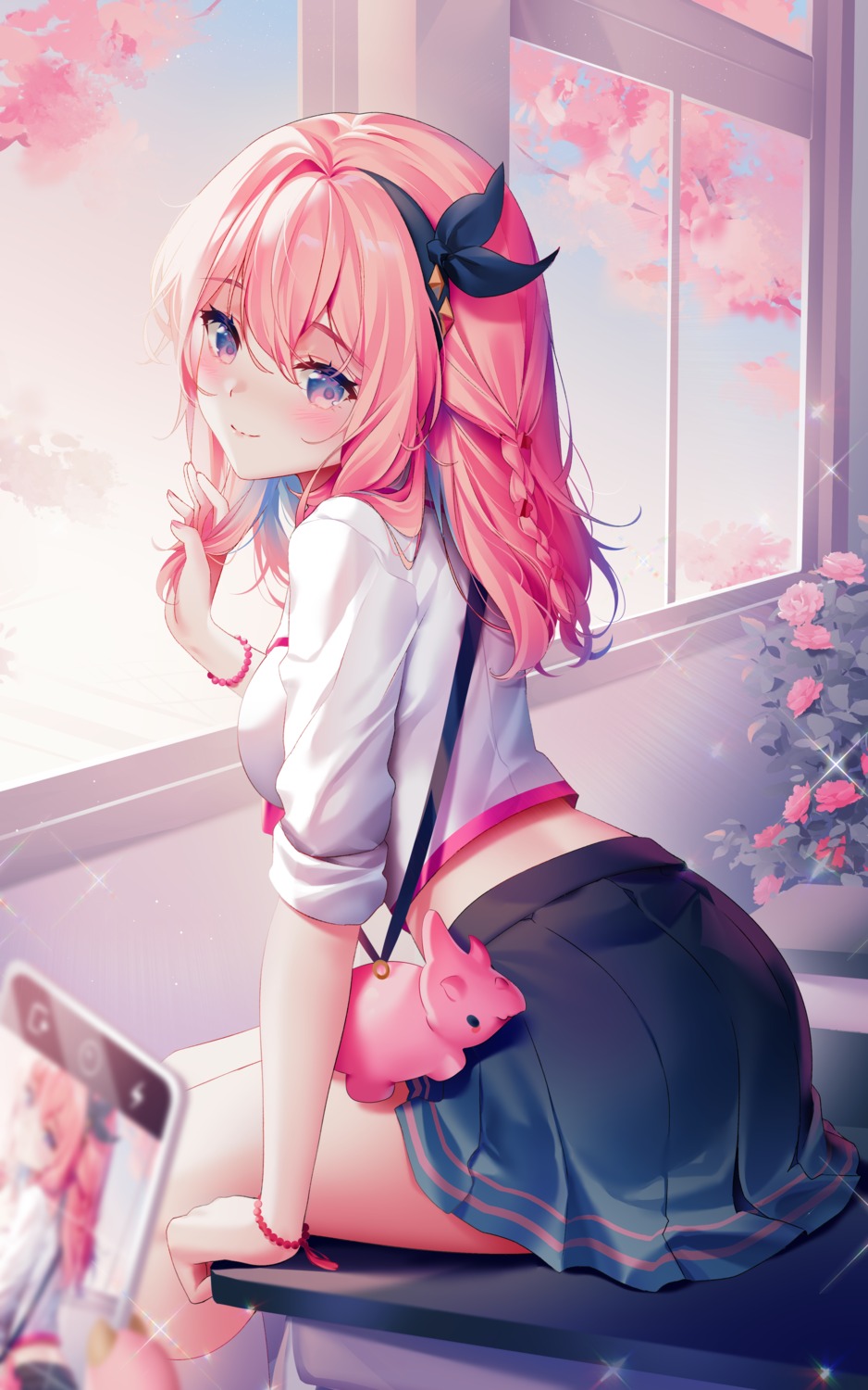 rimuu, seifuku, skirt_lift