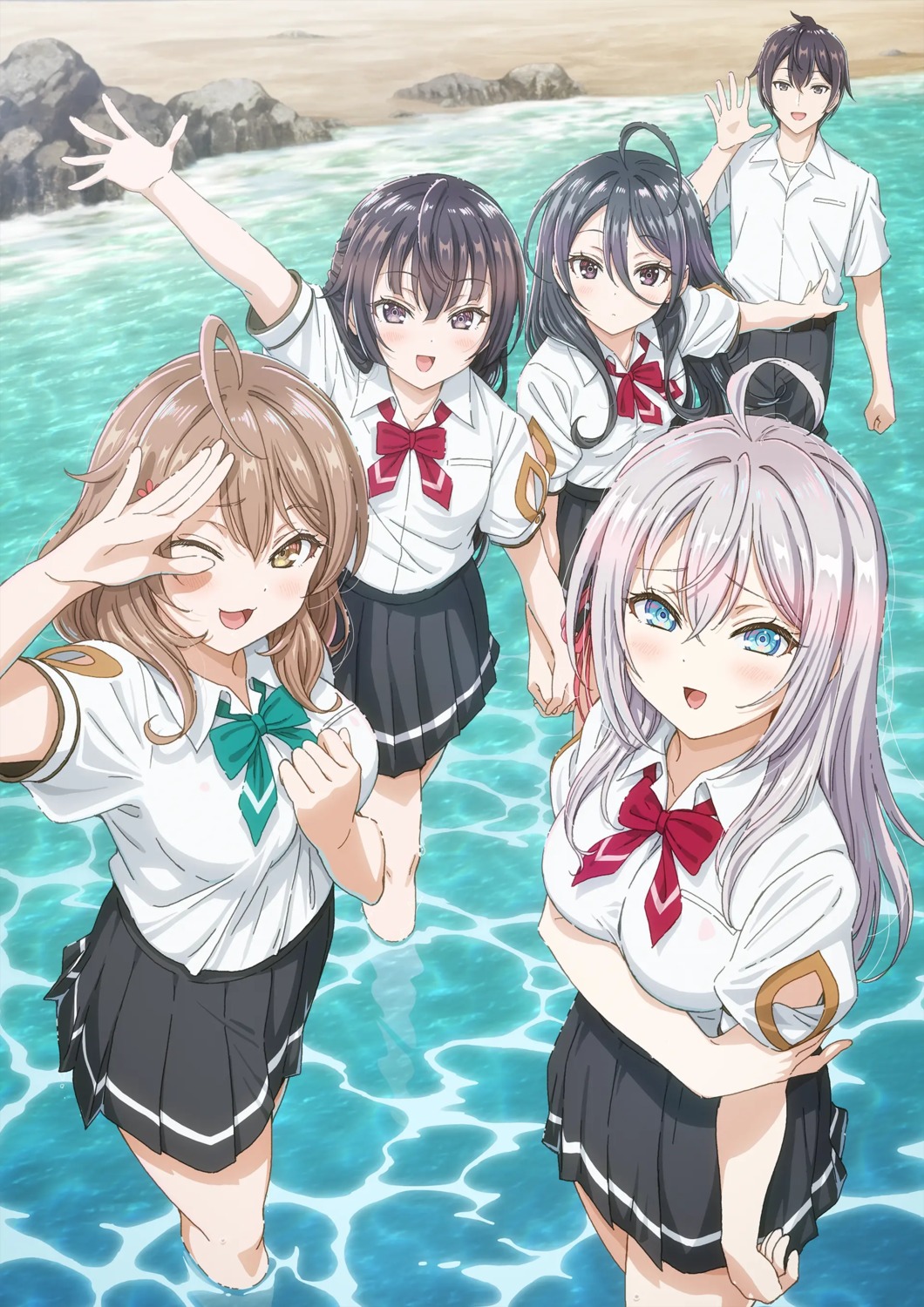 alisa_mikhailovna_kujou, kimishima_ayano, kuze_masachika, mariya_mikhailovna_kujou, murota_yuuhei, seifuku, suou_yuki, tokidoki_bosotto_russia-go_de_dereru_tonari_no_alya-san