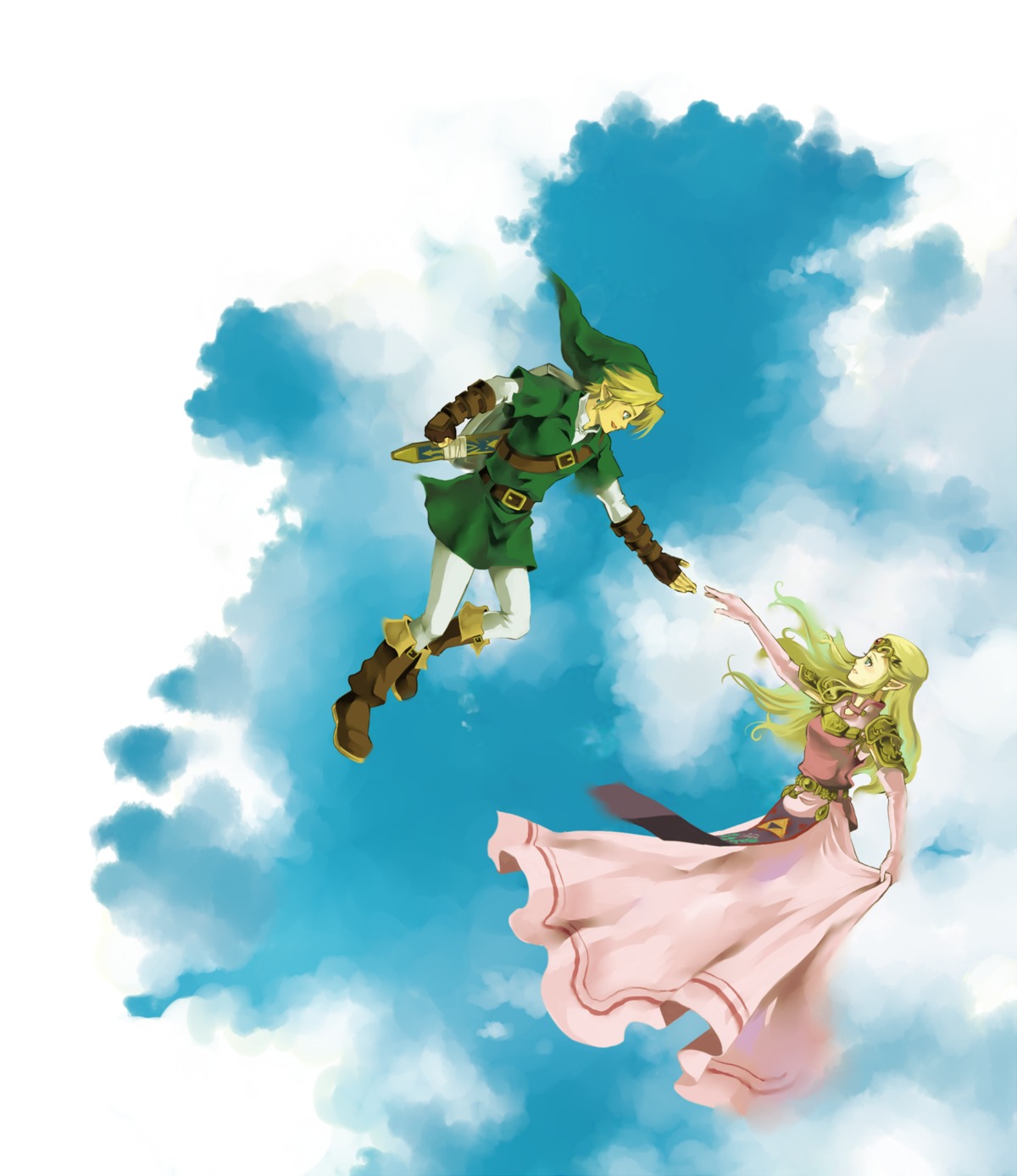 dress, link, mutsuki_kaya, princess_zelda, the_legend_of_zelda