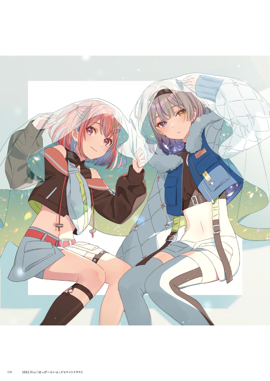 garter, hechima, heterochromia, kano_mahoro, lon_(mklntic), thighhighs