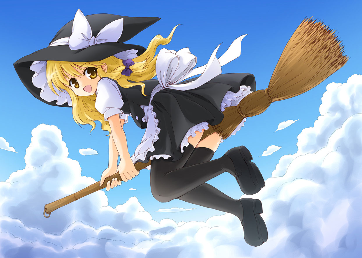 kirisame_marisa, maru54, thighhighs, touhou, witch