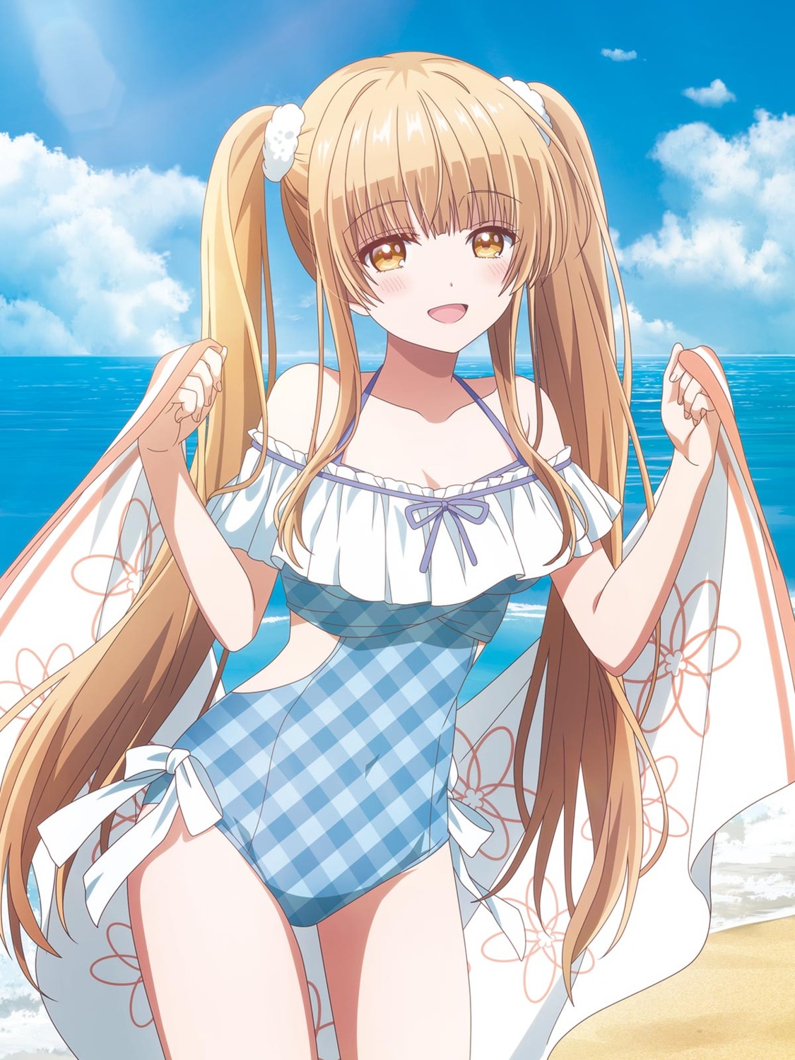 jpeg_artifacts, mages., otonari_no_tenshi-sama_ni_itsunomanika_dame_ningen_ni_sareteita_ken, shiina_mahiru, swimsuits, tagme