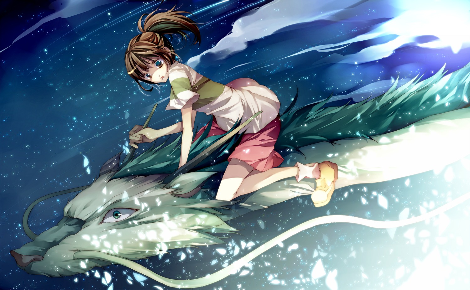 nigihayami_kohaku_nushi, ogino_chihiro, sen_to_chihiro_no_kamikakushi, tsukioka_tsukiho