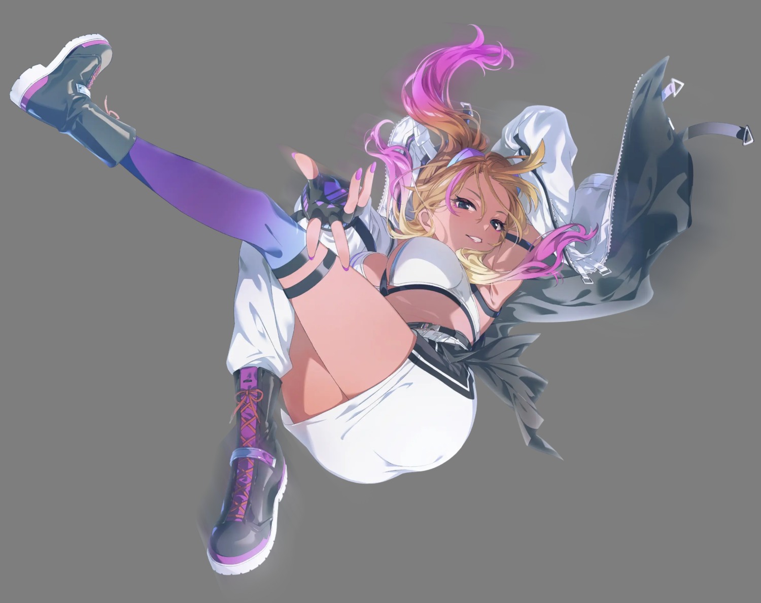 garter, im@ssc_kaihatsu_team, izumi_mei, the_idolm@ster, the_idolm@ster_shiny_colors, thighhighs, transparent_webp, uniform