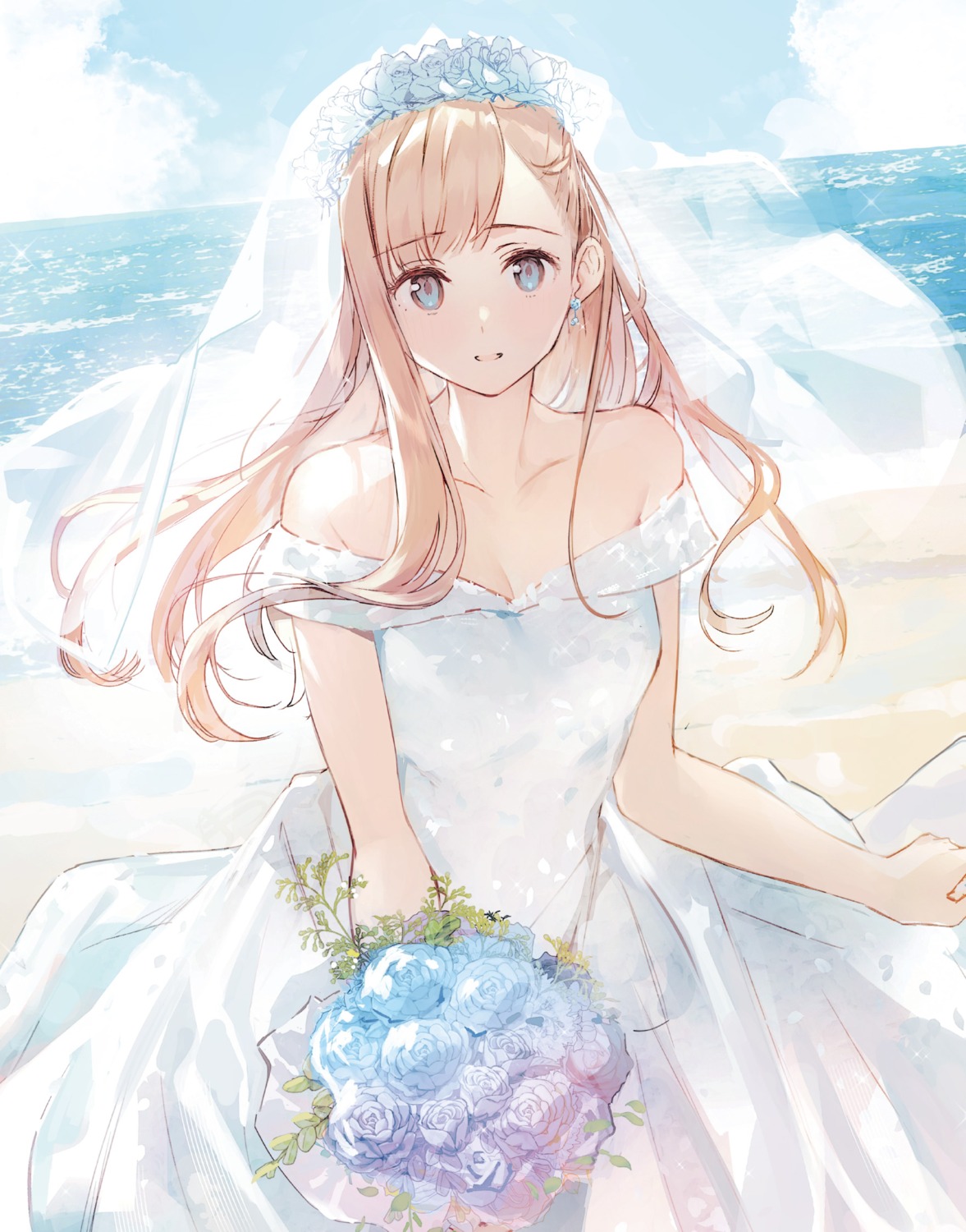 dress, nao_(replico), no_bra, raemz, replica_datte_koi_wo_suru., wedding_dress