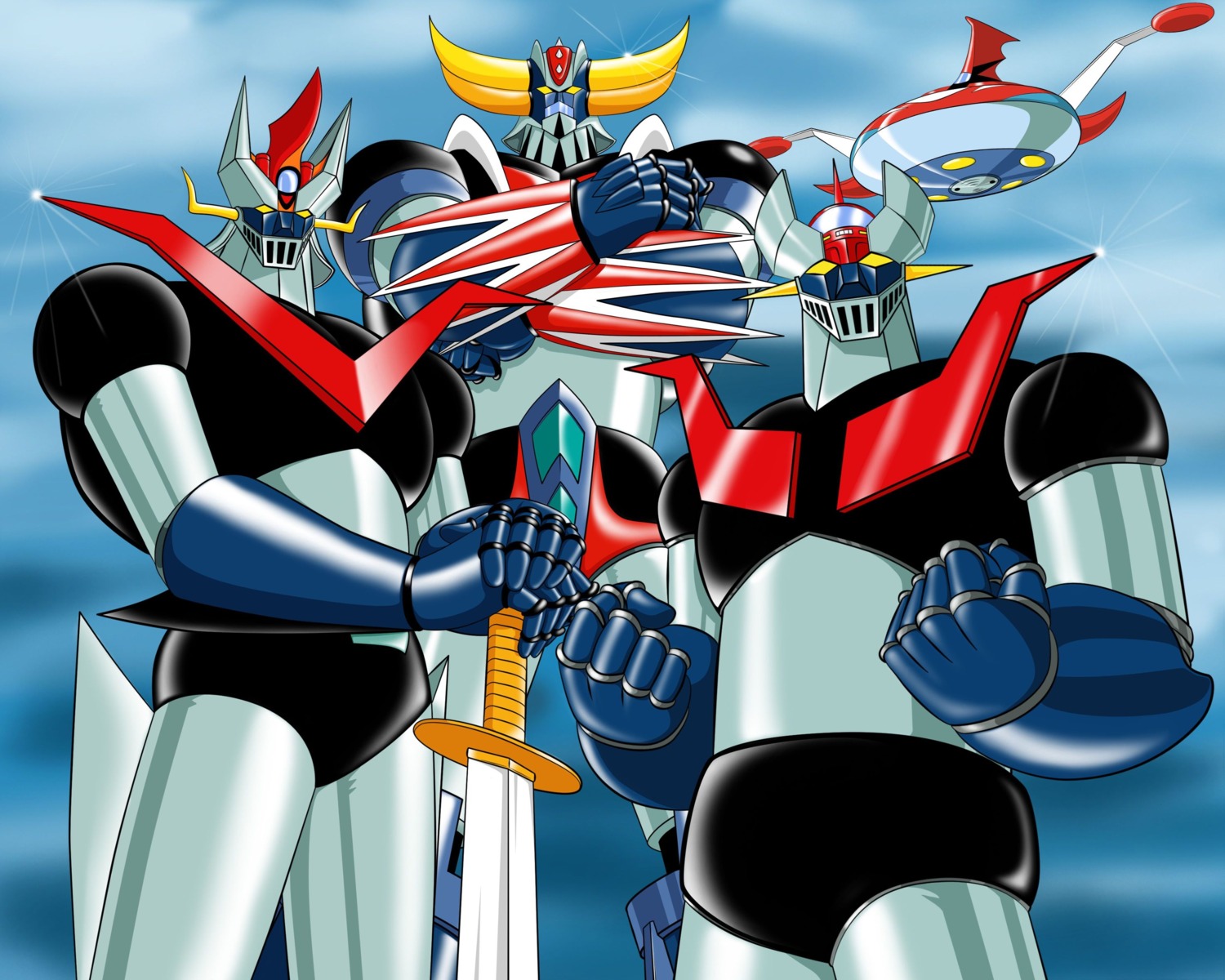 great_mazinger, mazinger_z, mecha, nagai_gou, ufo_robo_grendizer