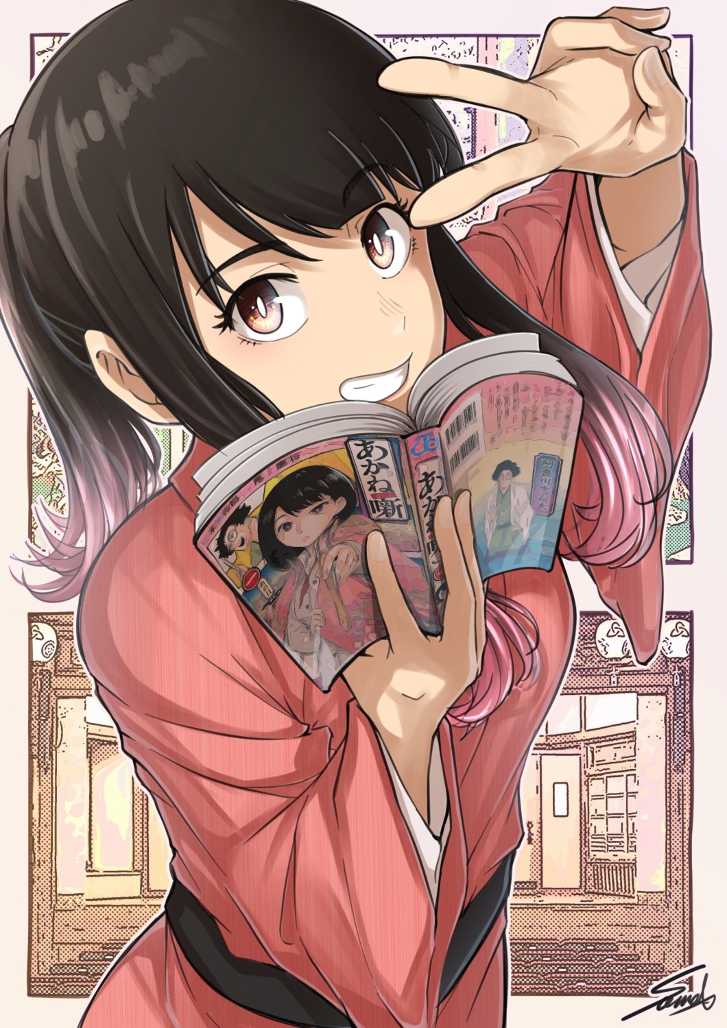 akane_banashi, japanese_clothes, ousaki_akane, sooma4869