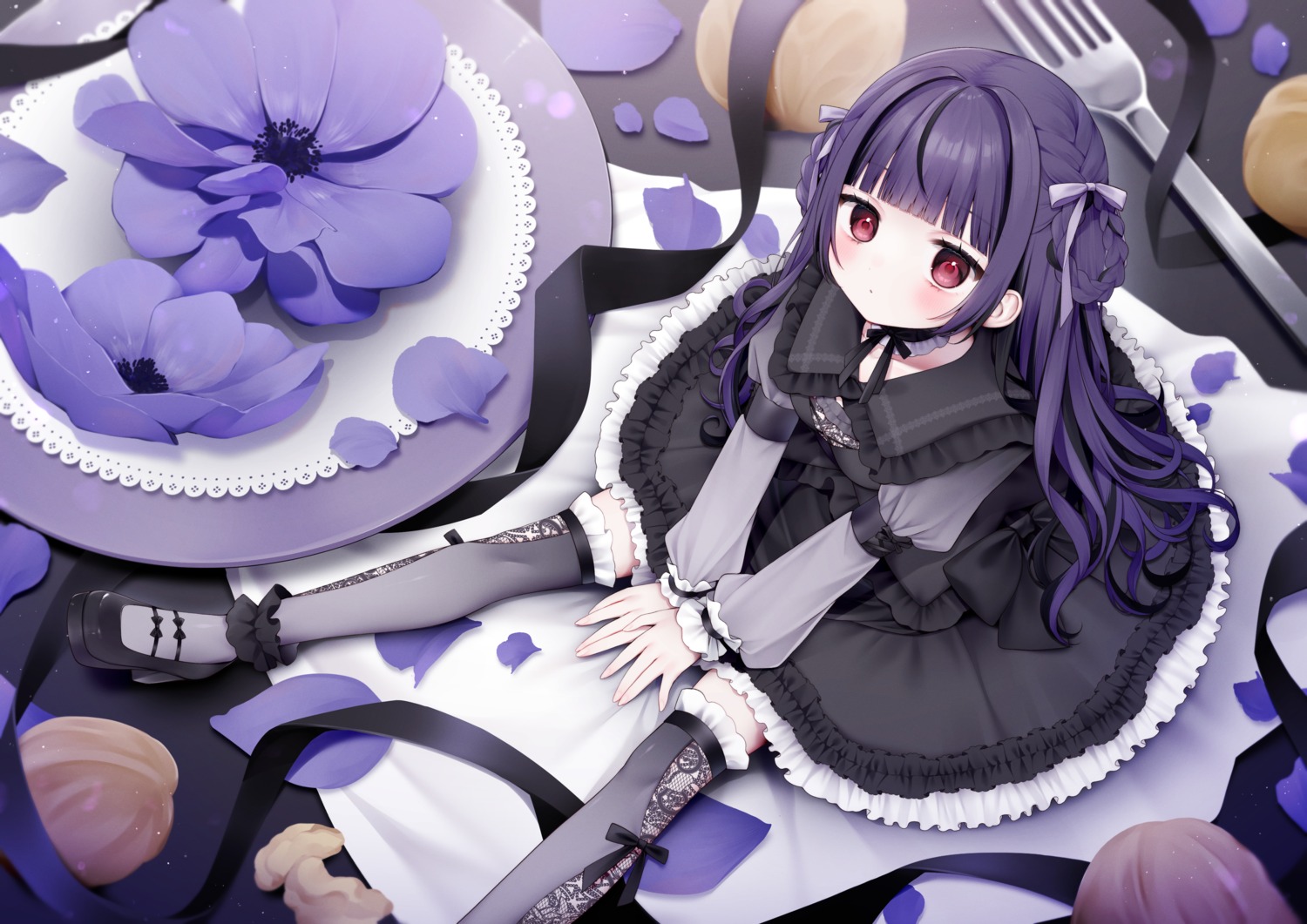 dress, gothic_lolita, heels, iriam, lolita_fashion, miko_suuuuu, thighhighs