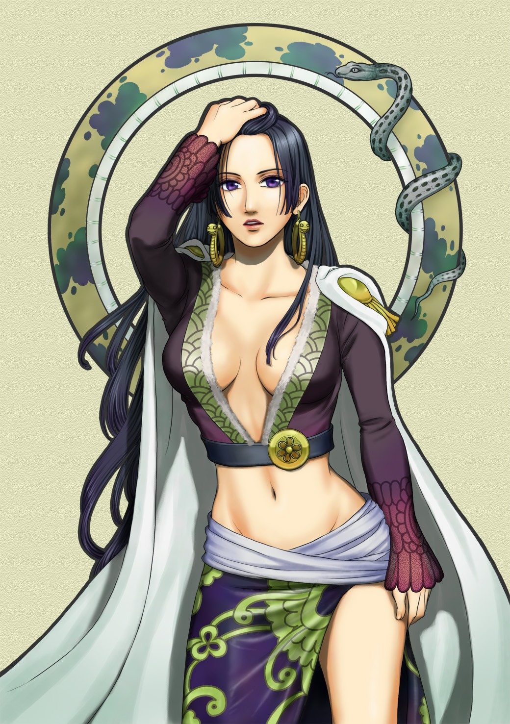 boa_hancock, cleavage, kinoeneko, one_piece