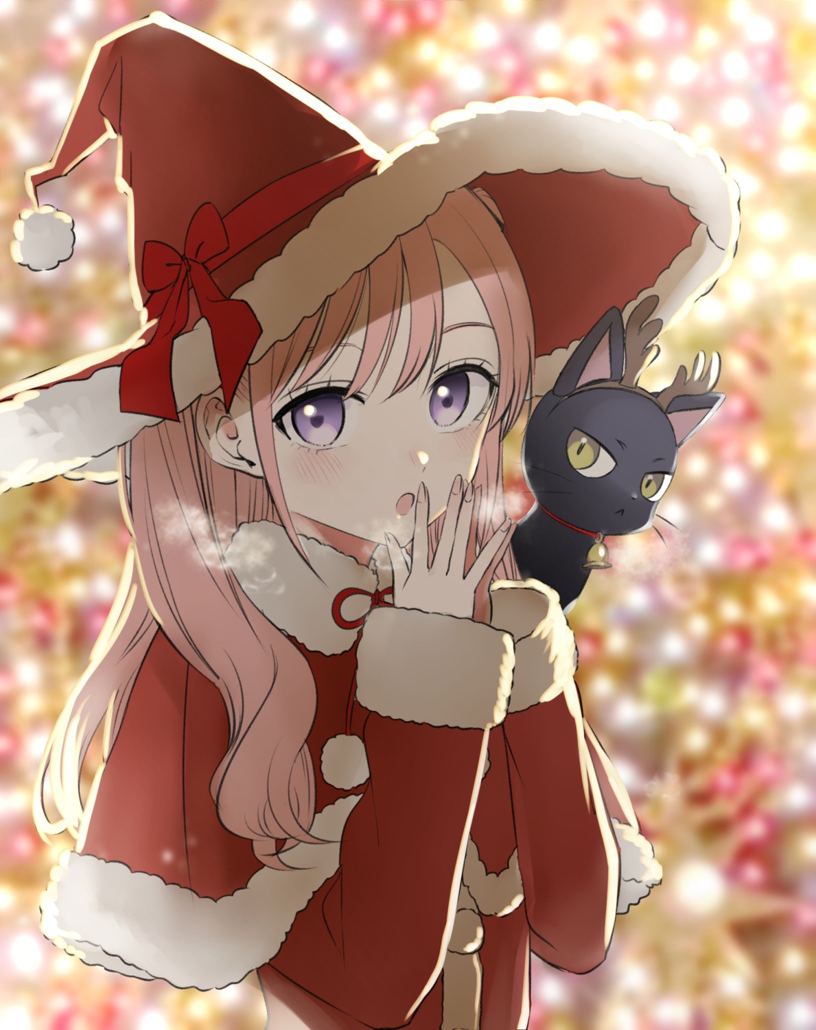 christmas, claude_sirius, kaneda_yousuke, kuroneko_to_majo_no_kyoushitsu, neko, spica_virgo, witch