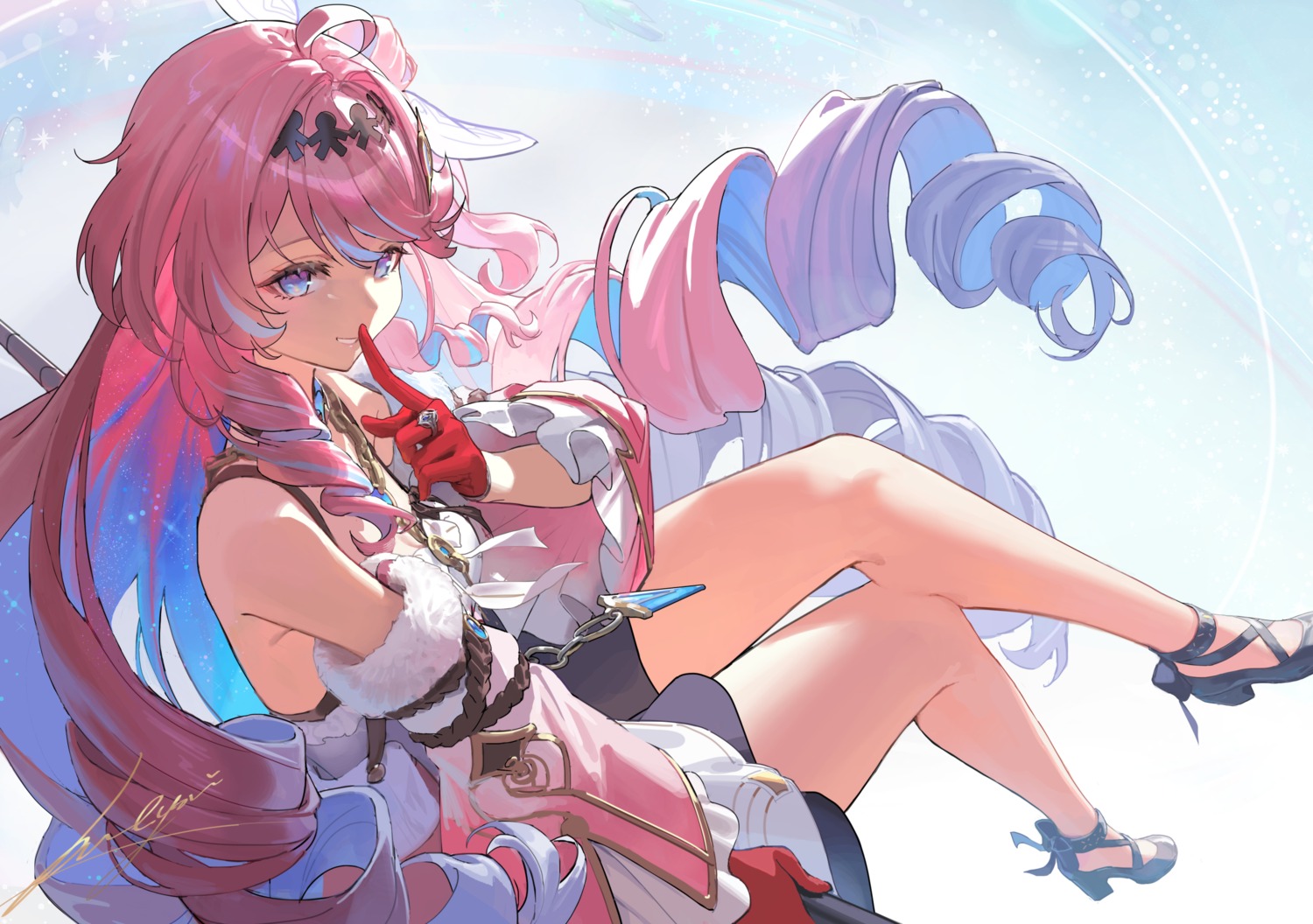 butyou_(mika1412), denia, heels, skirt_lift, wuthering_waves