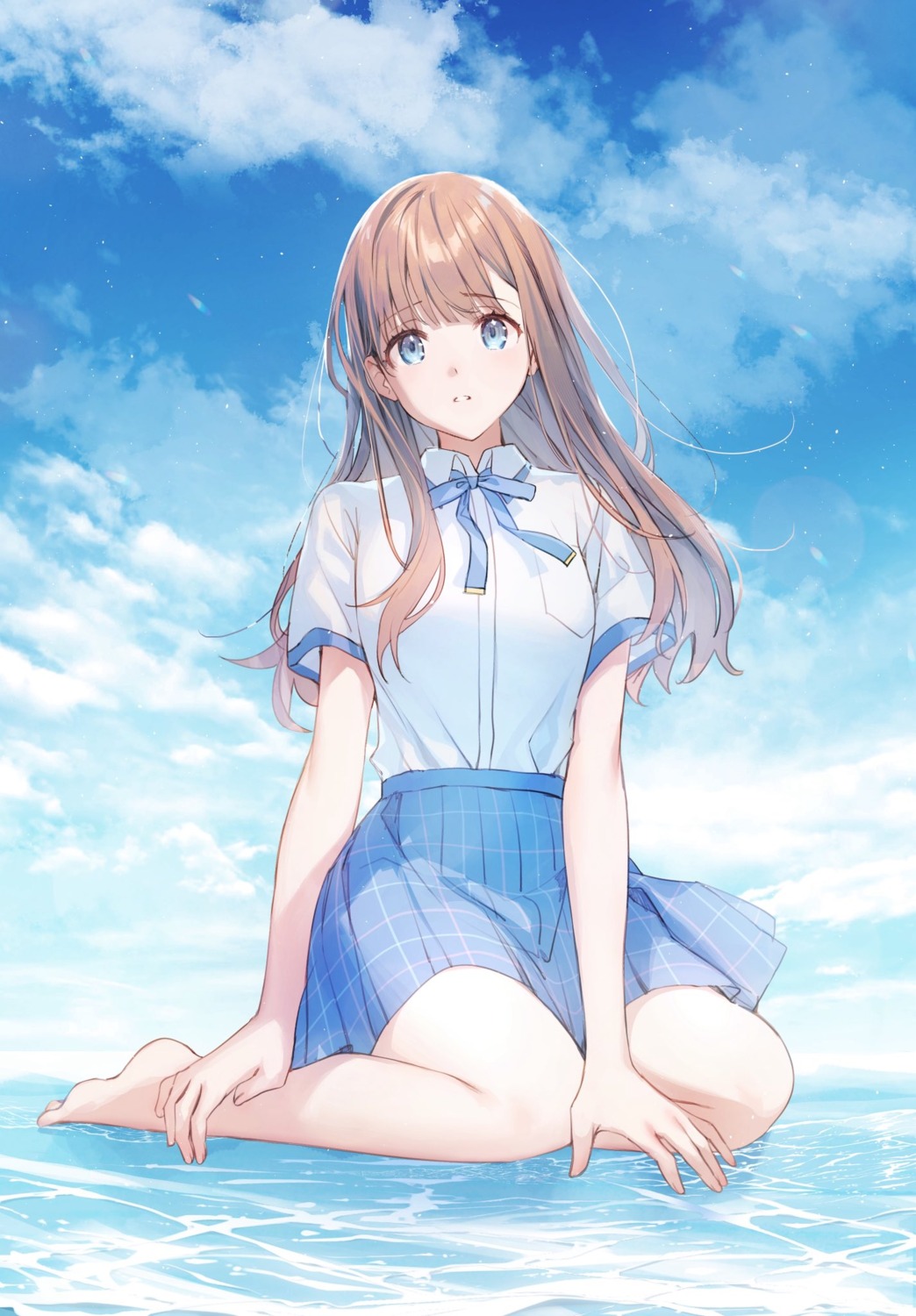 aikawa_sunao, raemz, replica_datte_koi_wo_suru., seifuku, skirt_lift