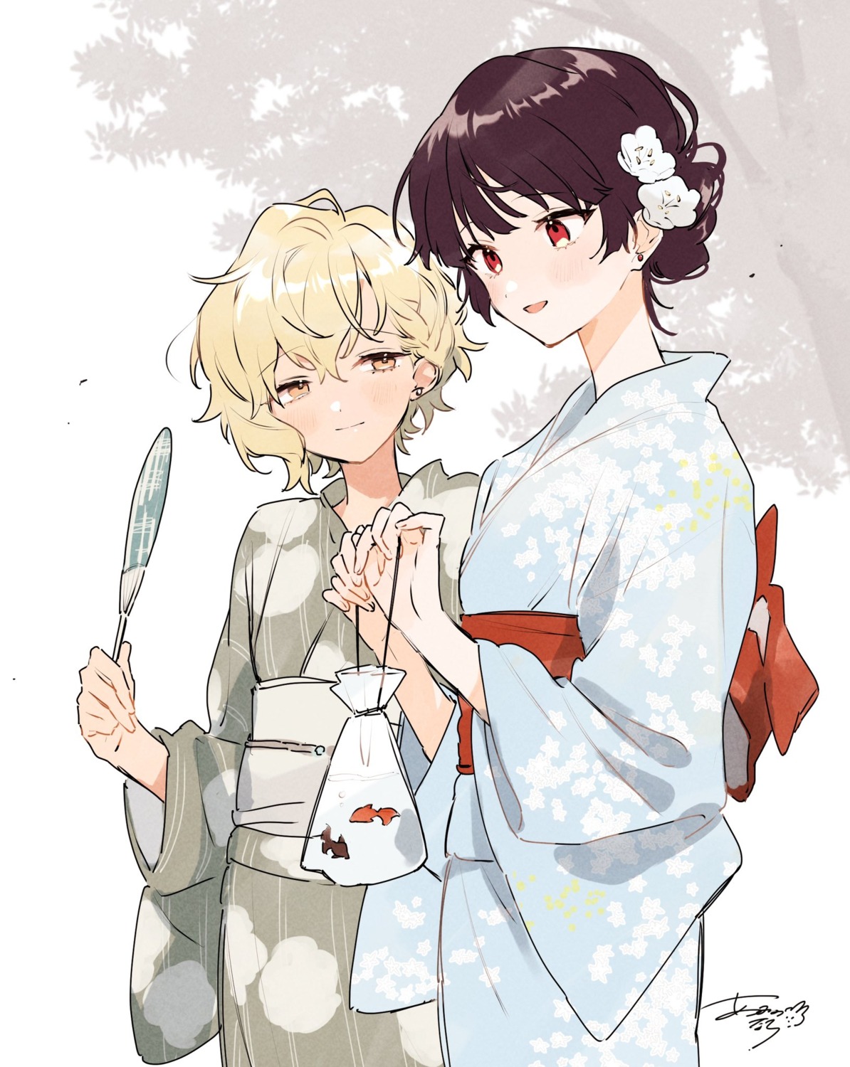 aono_nachi, kimi_ga_shinu_made_koi_wo_shitai, lizzy_seiran, maud_ali, yukata, yuri