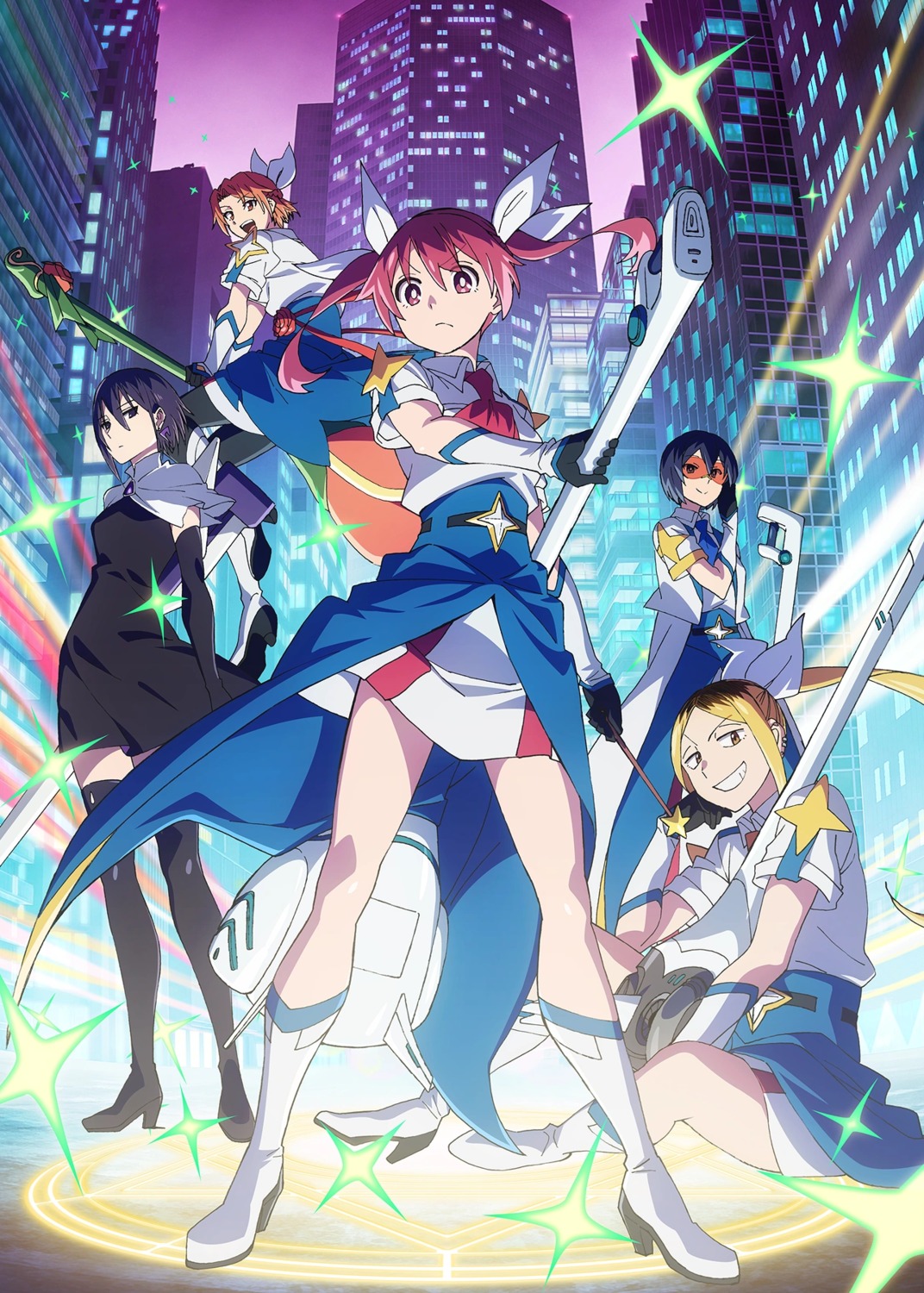 akasaka_iroha, heels, kabushiki_gaisha_magilumiere, koshigaya_hitomi, makino_akane, megane, sakuragi_kana, skirt_lift