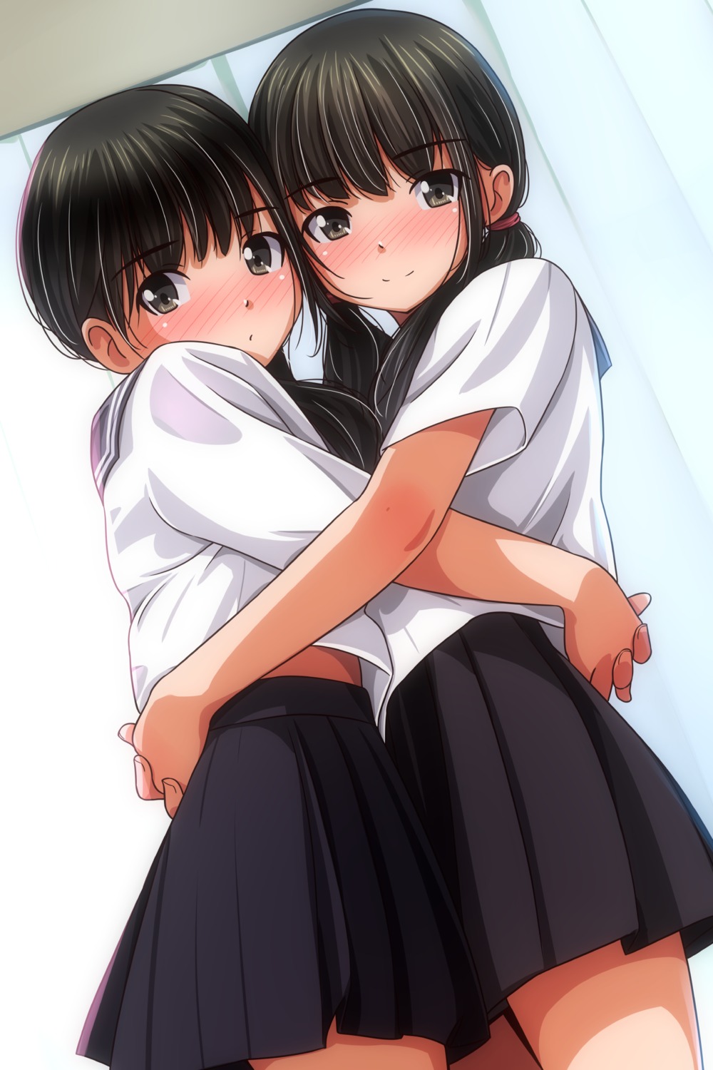 matsunaga_kouyou, seifuku, symmetrical_docking, yuri