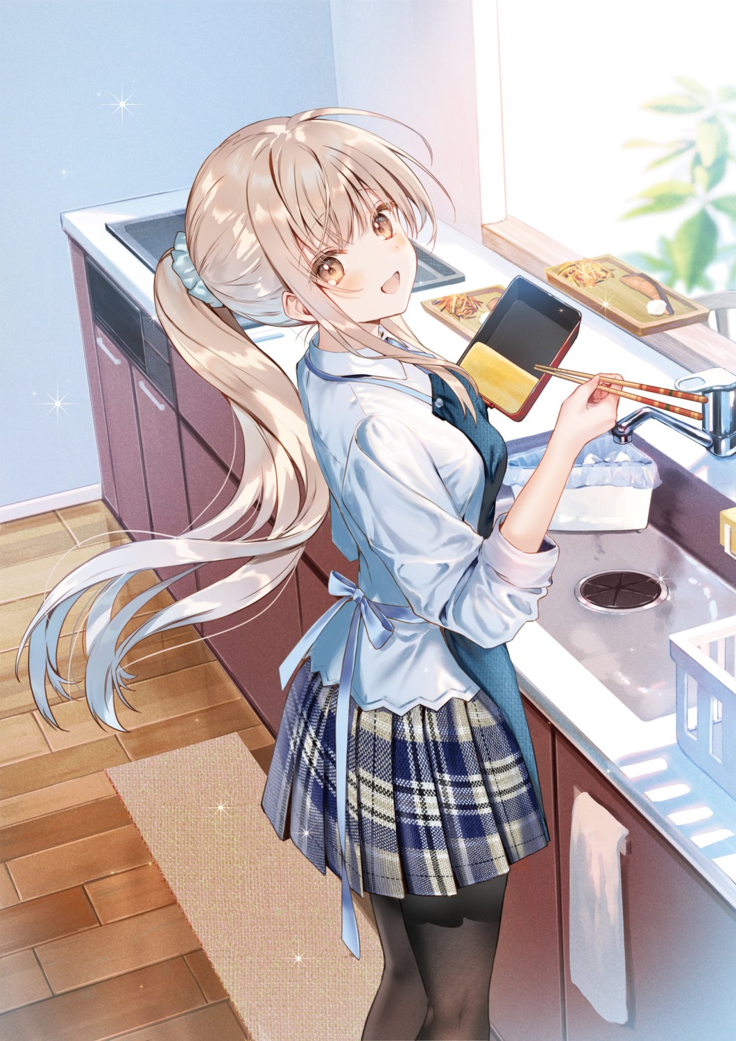 hanekoto, otonari_no_tenshi-sama_ni_itsunomanika_dame_ningen_ni_sareteita_ken, pantyhose, seifuku, shiina_mahiru