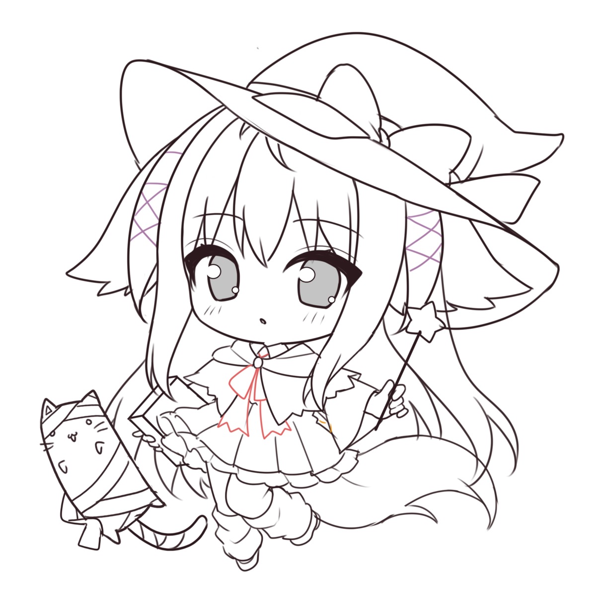 animal_ears, chibi, inumimi, lump_of_sugar, moekibara_fumitake, neko, nursery_rhyme, shikishima_krile